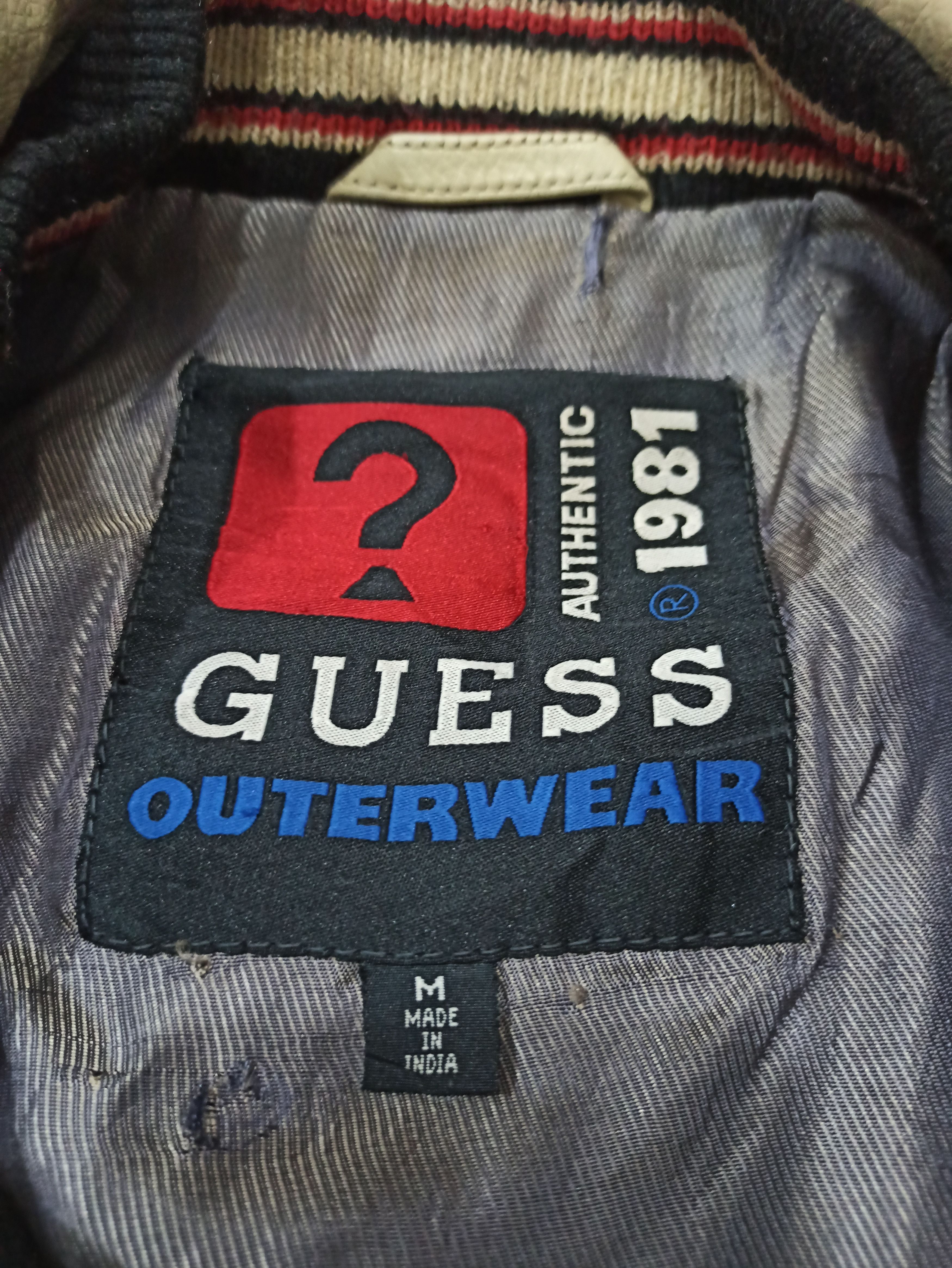 Guess Vintage Guess USA Big Logo Letterman Jacket Leather Sleeves Size US M / EU 48-50 / 2 - 6 Thumbnail