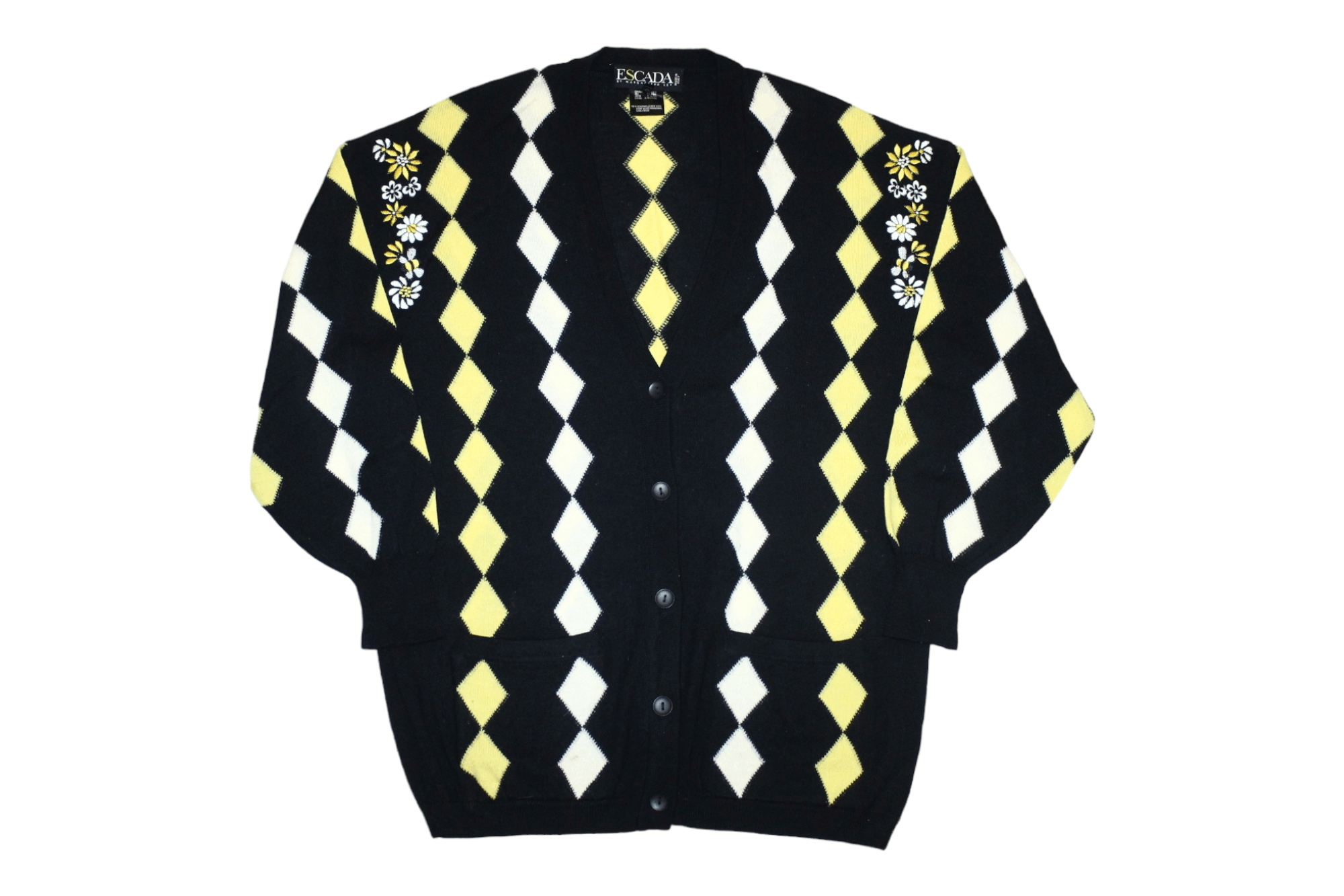 Escada Sport Escada by Margaretha Ley geometric patterns knit cardigan Size M / US 6-8 / IT 42-44 - 1 Thumbnail