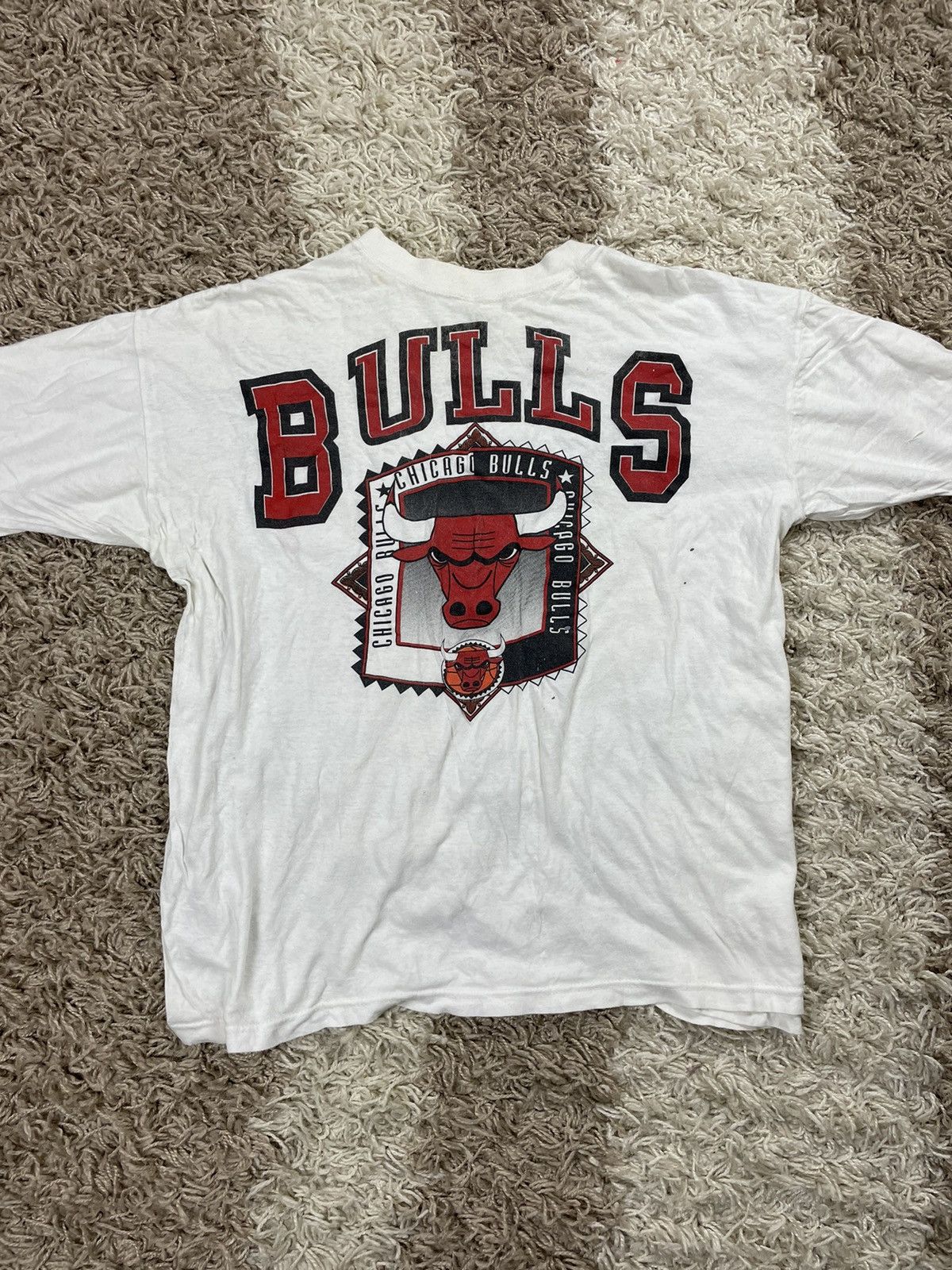 NBA × Vintage Vintage 1990s Chicago Bulls NBA Tee (Michael Jordan) Size US XL / EU 56 / 4 - 1 Thumbnail