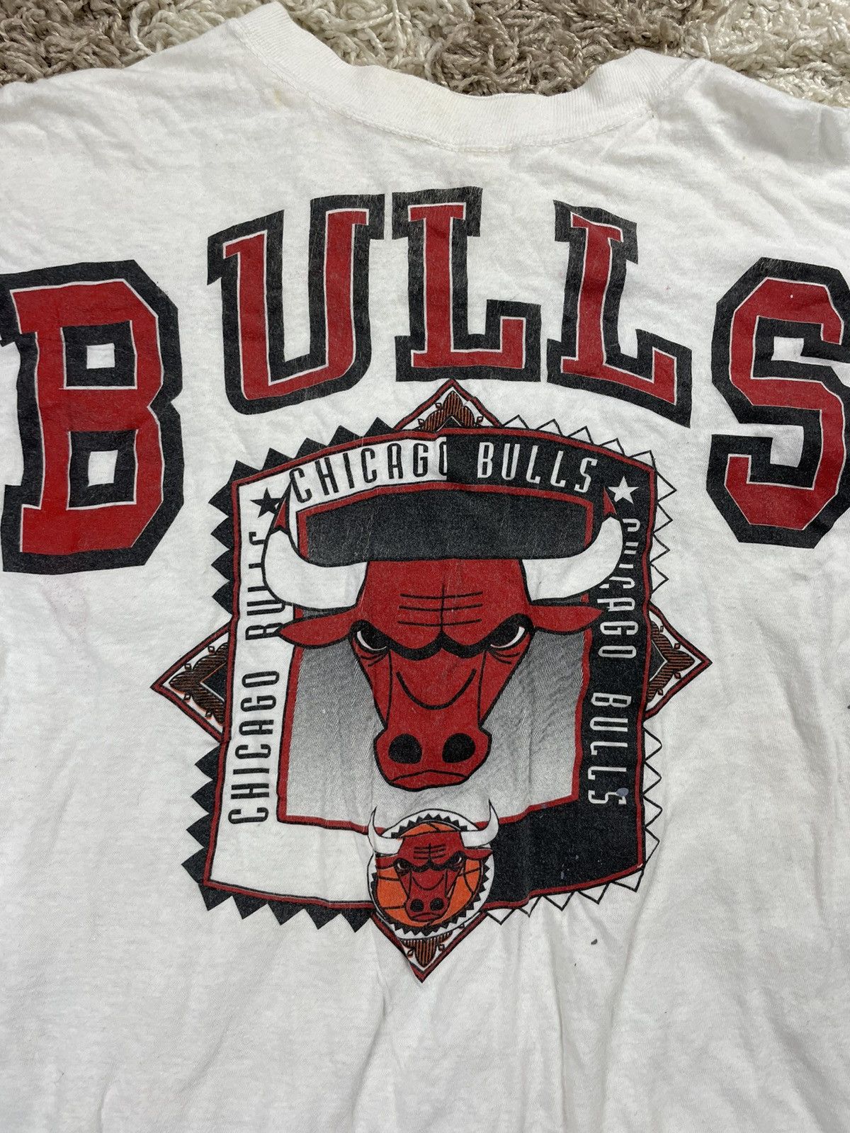 NBA × Vintage Vintage 1990s Chicago Bulls NBA Tee (Michael Jordan) Size US XL / EU 56 / 4 - 2 Thumbnail