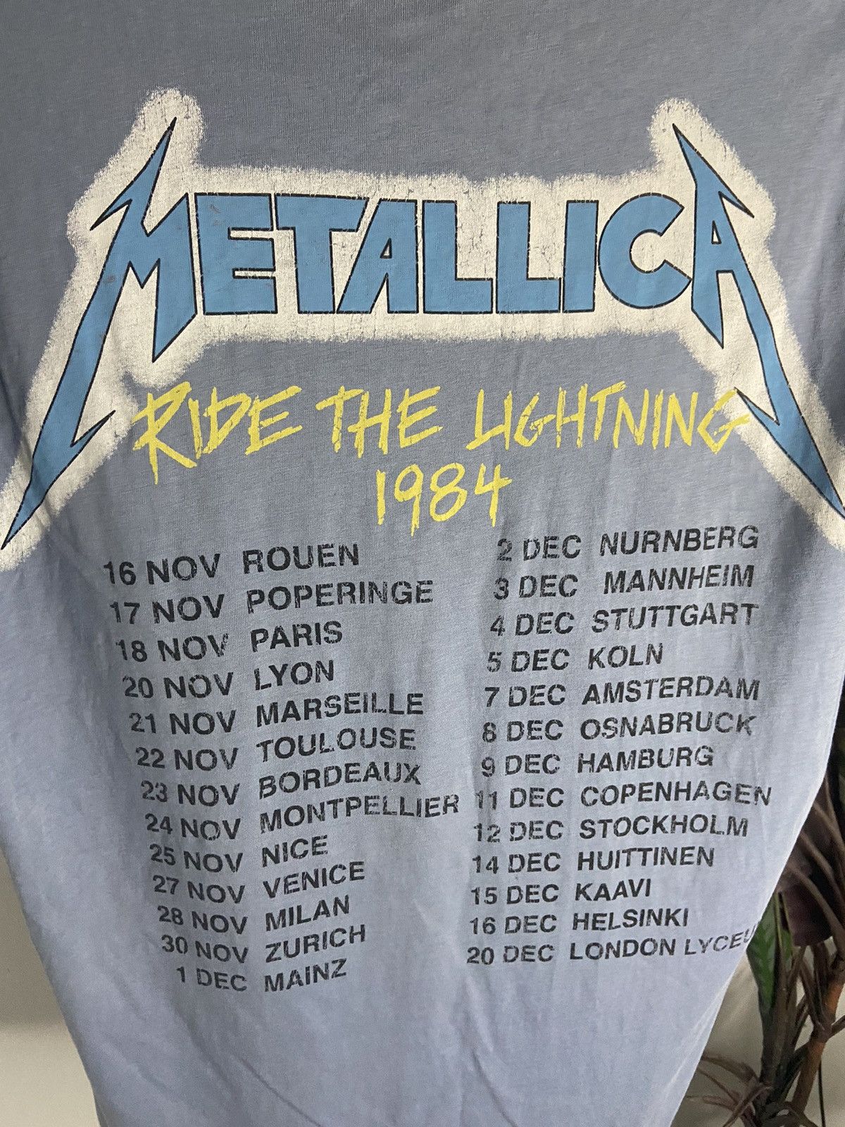 Band Tees × Metallica METALLICA RIDE THE LIGHTNING X BAND TEES😊😊❤️ Size US M / EU 48-50 / 2 - 4 Thumbnail