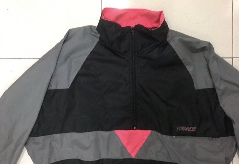 Nike × Vintage 90’s Nike Windbreaker Style Jacket Size US L / EU 52-54 / 3 - 6 Thumbnail