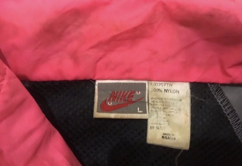 Nike × Vintage 90’s Nike Windbreaker Style Jacket Size US L / EU 52-54 / 3 - 8 Thumbnail