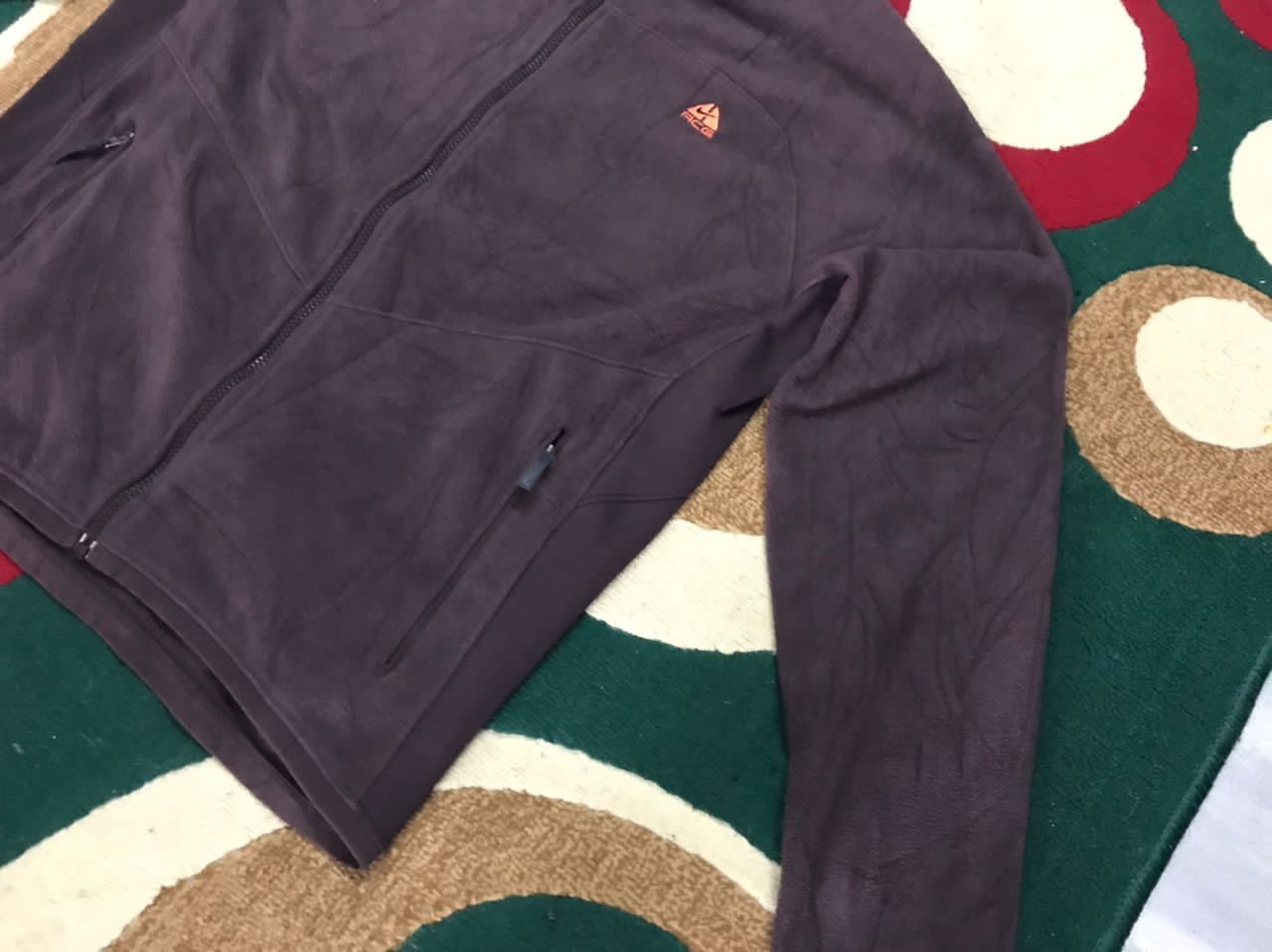 Nike 🔥Vintage🔥 Nike ACG Brown Fleece Jacket Size US L / EU 52-54 / 3 - 2 Thumbnail