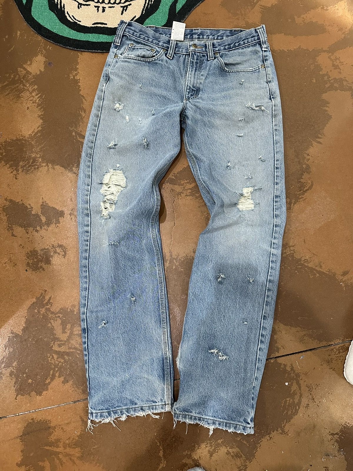 Vintage Carhartt Pants Thrashed Size 34