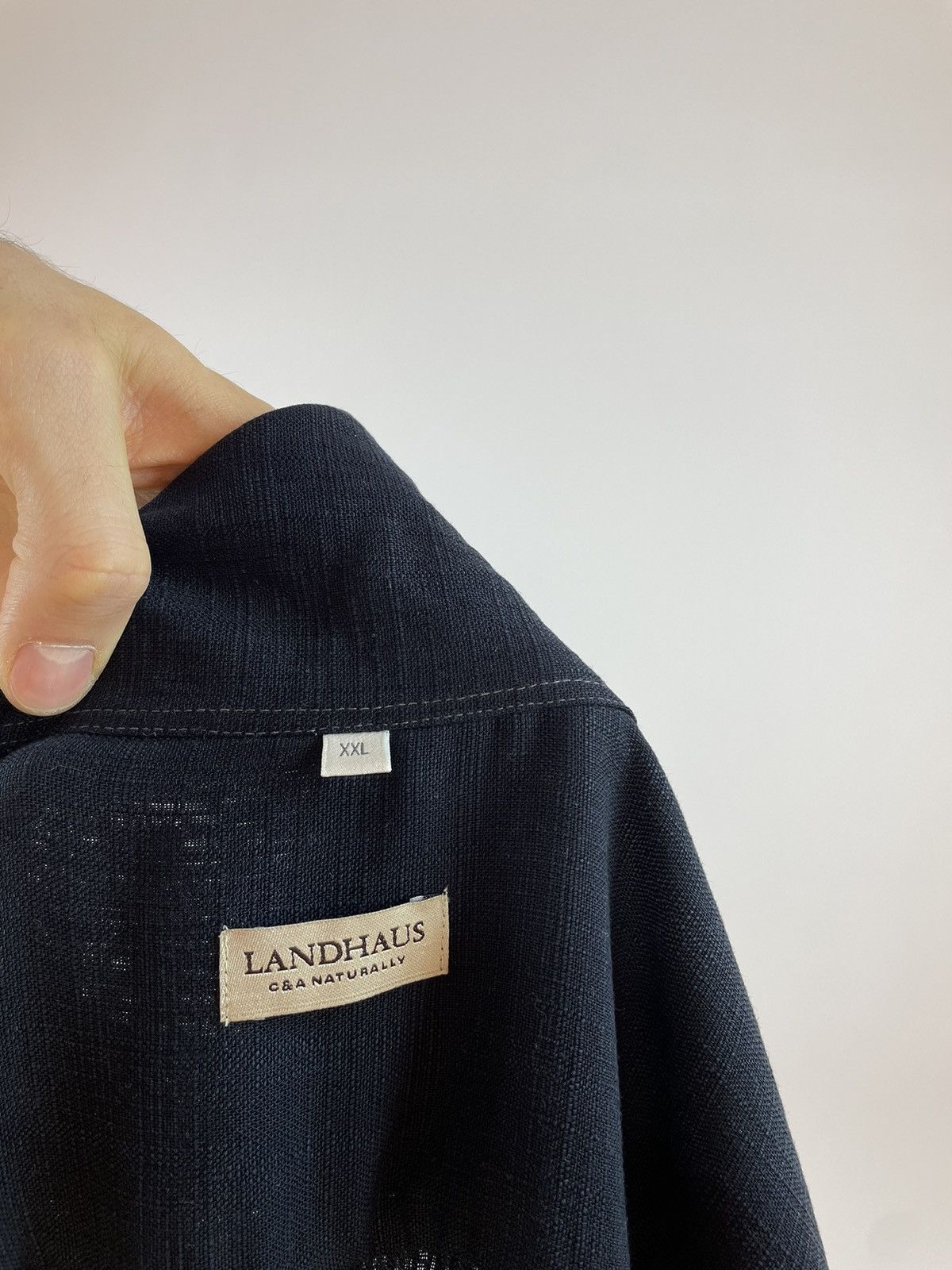 Vintage LANDHAUS LYOCELL Shirt long sleeve C&A oversized Mens Size US XXL / EU 58 / 5 - 5 Thumbnail
