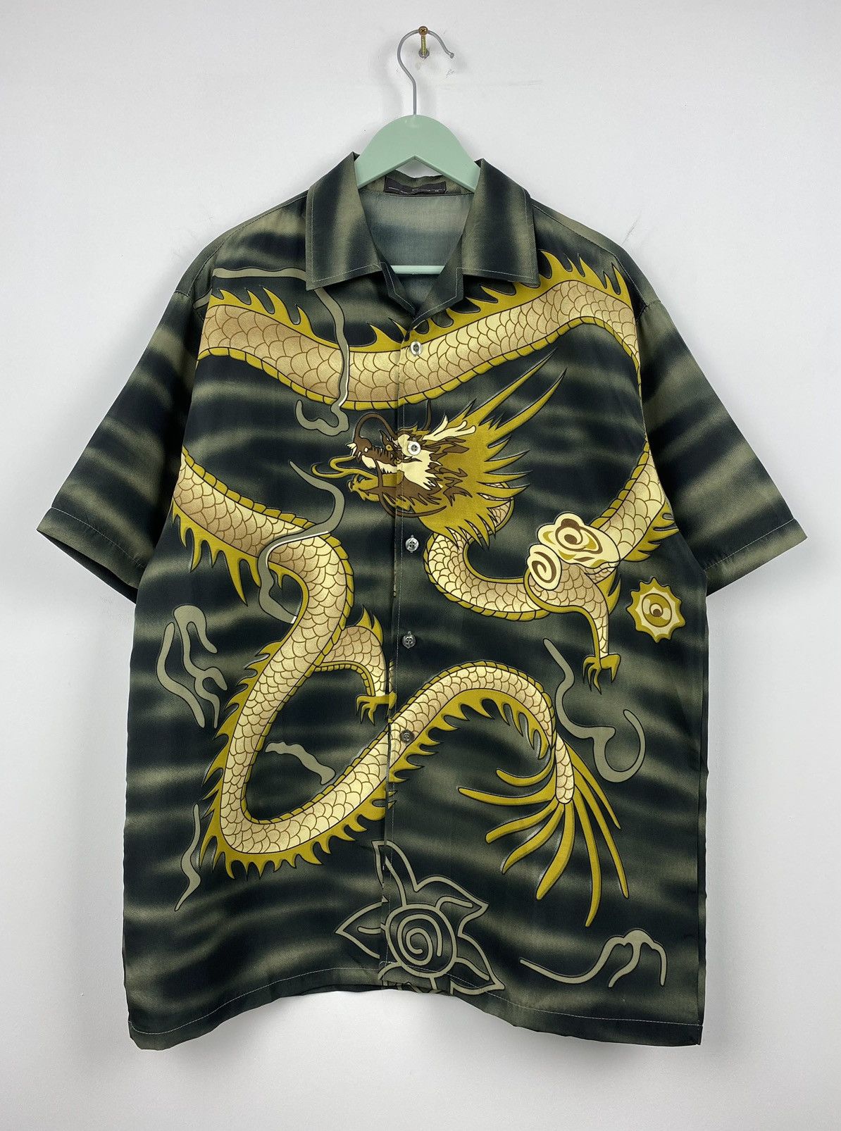 Japanese Brand Y2K Dragon Hawaiian Crazy Shirt Japanese Style Vintage Aloha Size US L / EU 52-54 / 3 - 1 Thumbnail