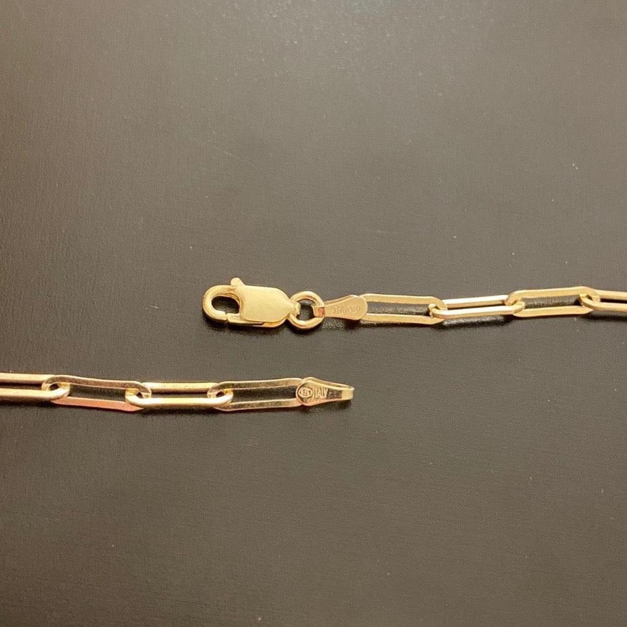 Other Gold Chain 14k Gold Vermeil Paperclip Chain 16in 2.5mm Size ONE SIZE - 3 Thumbnail