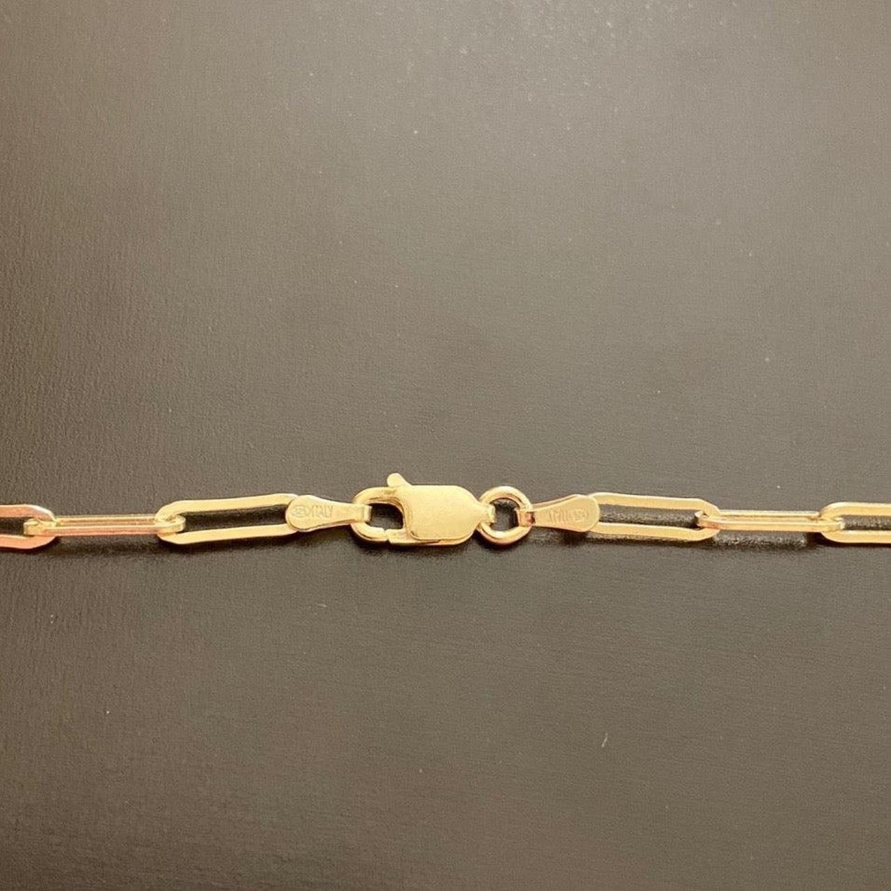 Other Gold Chain 14k Gold Vermeil Paperclip Chain 16in 2.5mm Size ONE SIZE - 4 Thumbnail