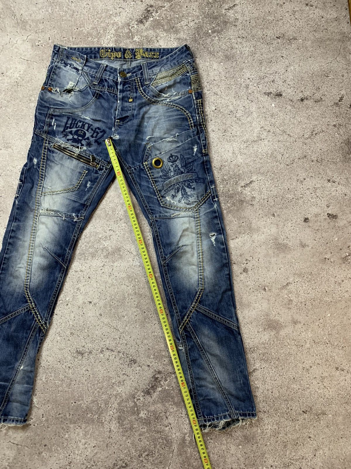 Japanese Brand RARE🔥CIPO&BAXX🔥 Distressed Y2K Jeans Bootcut Size US 32 / EU 48 - 13 Thumbnail