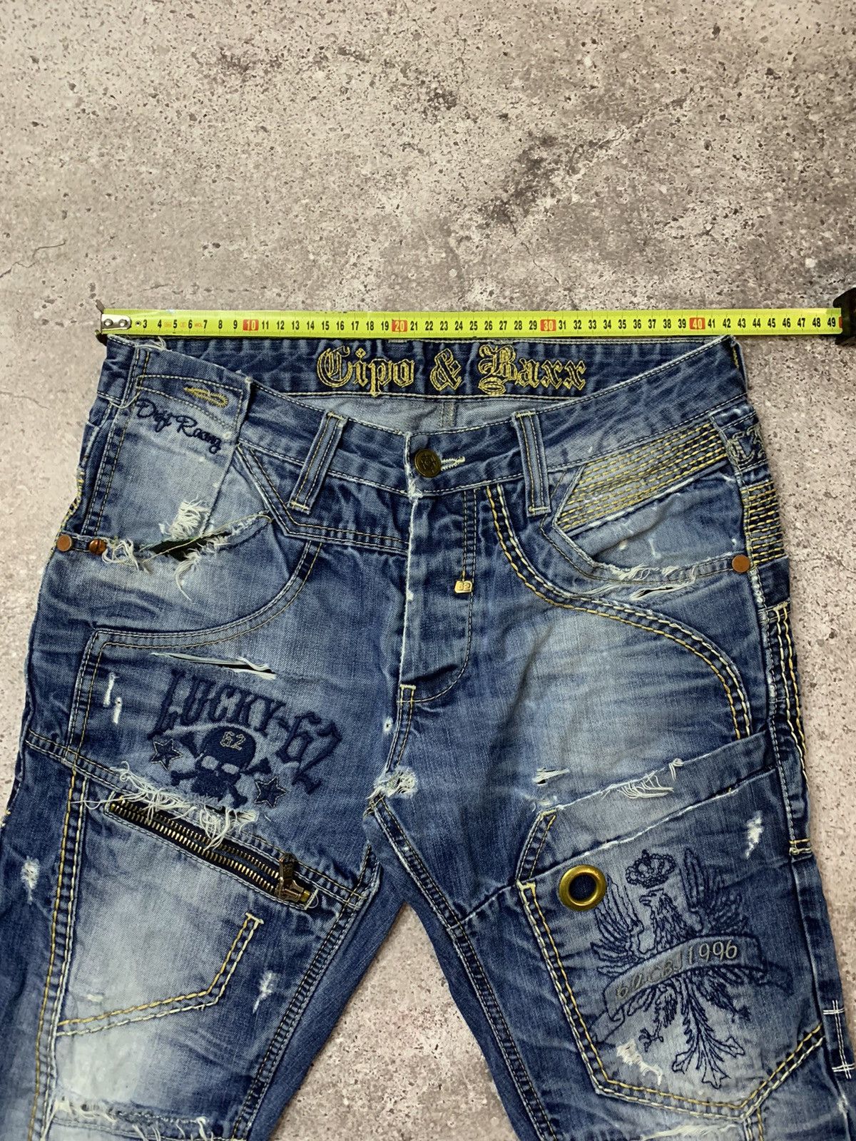 Japanese Brand RARE🔥CIPO&BAXX🔥 Distressed Y2K Jeans Bootcut Size US 32 / EU 48 - 16 Thumbnail