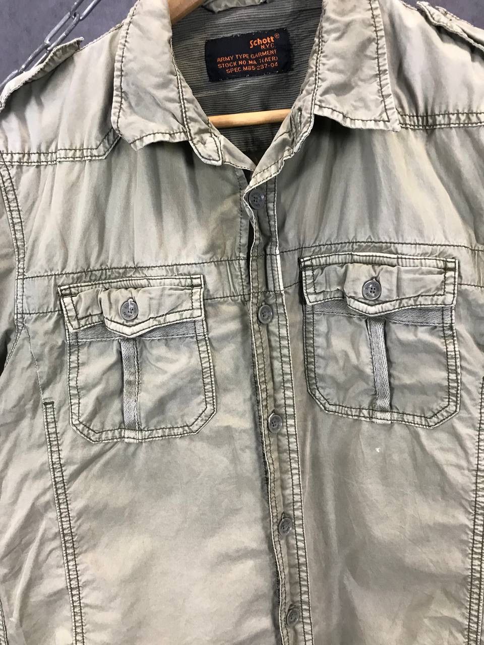 Schott Schott vintage army shirt Size US L / EU 52-54 / 3 - 5 Thumbnail