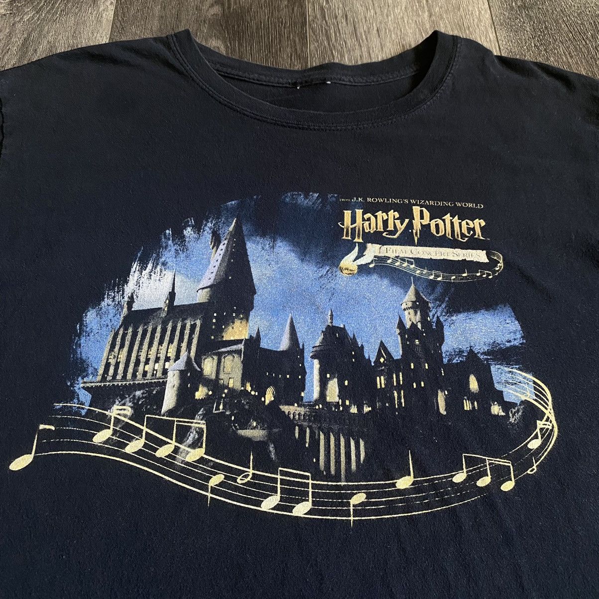 Vintage Vintage 2000s Harry Potter Goblet of Fire Musical Logo Tee Size US L / EU 52-54 / 3 - 1 Thumbnail