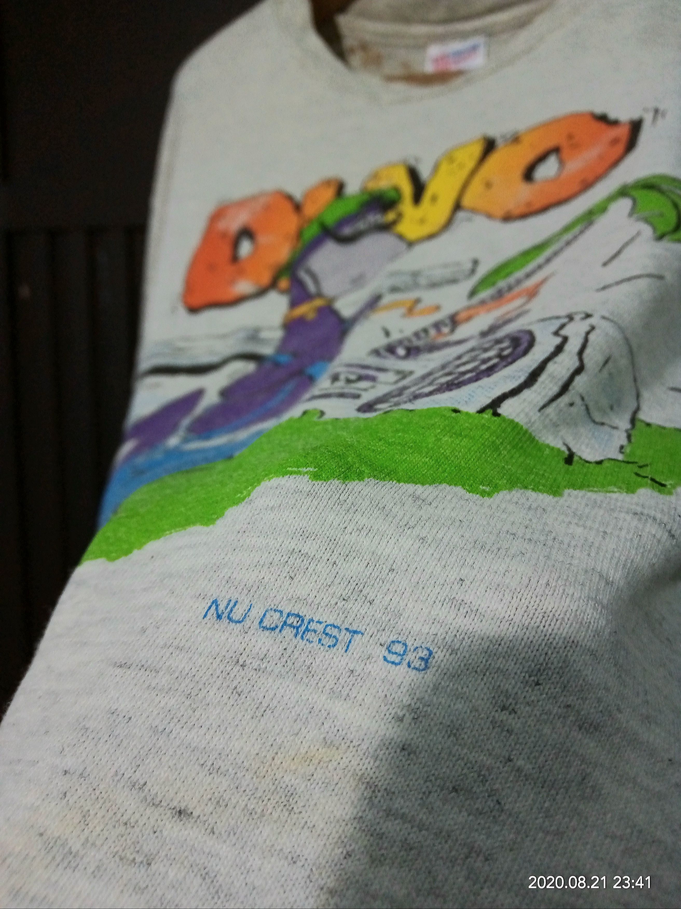 Cartoon Network Vintage 90s Dino Flinstones Hiphop Fashion Movie cartoons Size US L / EU 52-54 / 3 - 3 Thumbnail