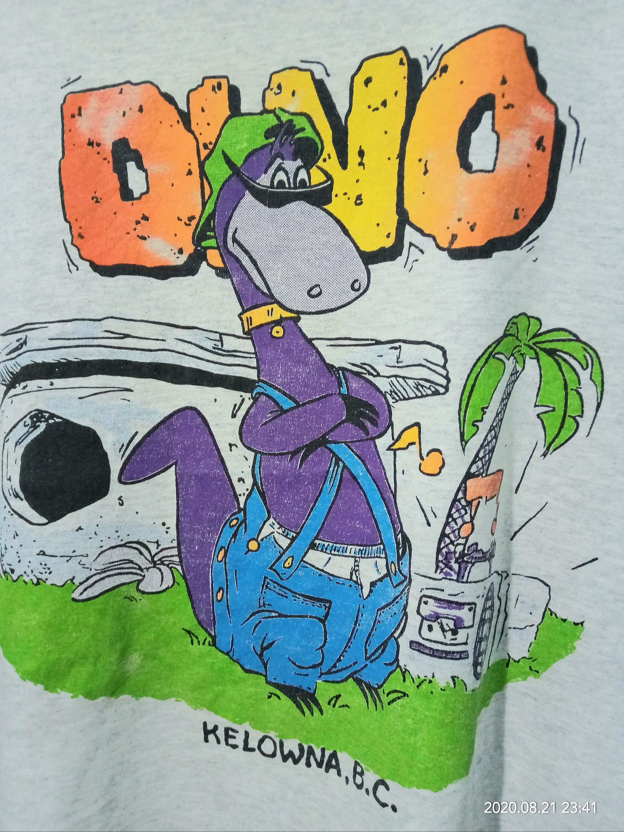 Cartoon Network Vintage 90s Dino Flinstones Hiphop Fashion Movie cartoons Size US L / EU 52-54 / 3 - 1 Thumbnail