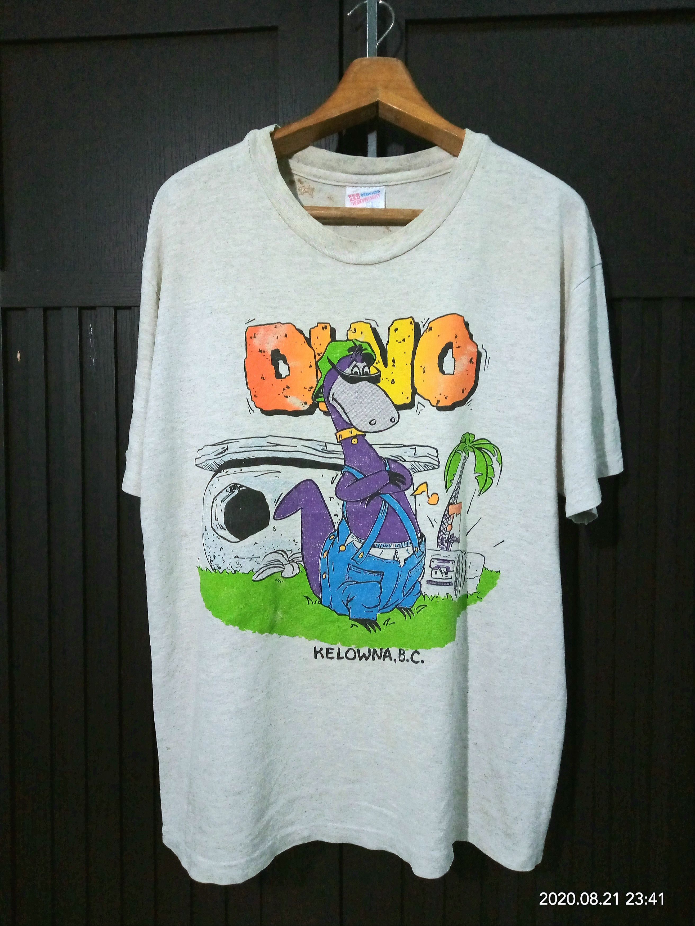 Cartoon Network Vintage 90s Dino Flinstones Hiphop Fashion Movie cartoons Size US L / EU 52-54 / 3 - 2 Thumbnail
