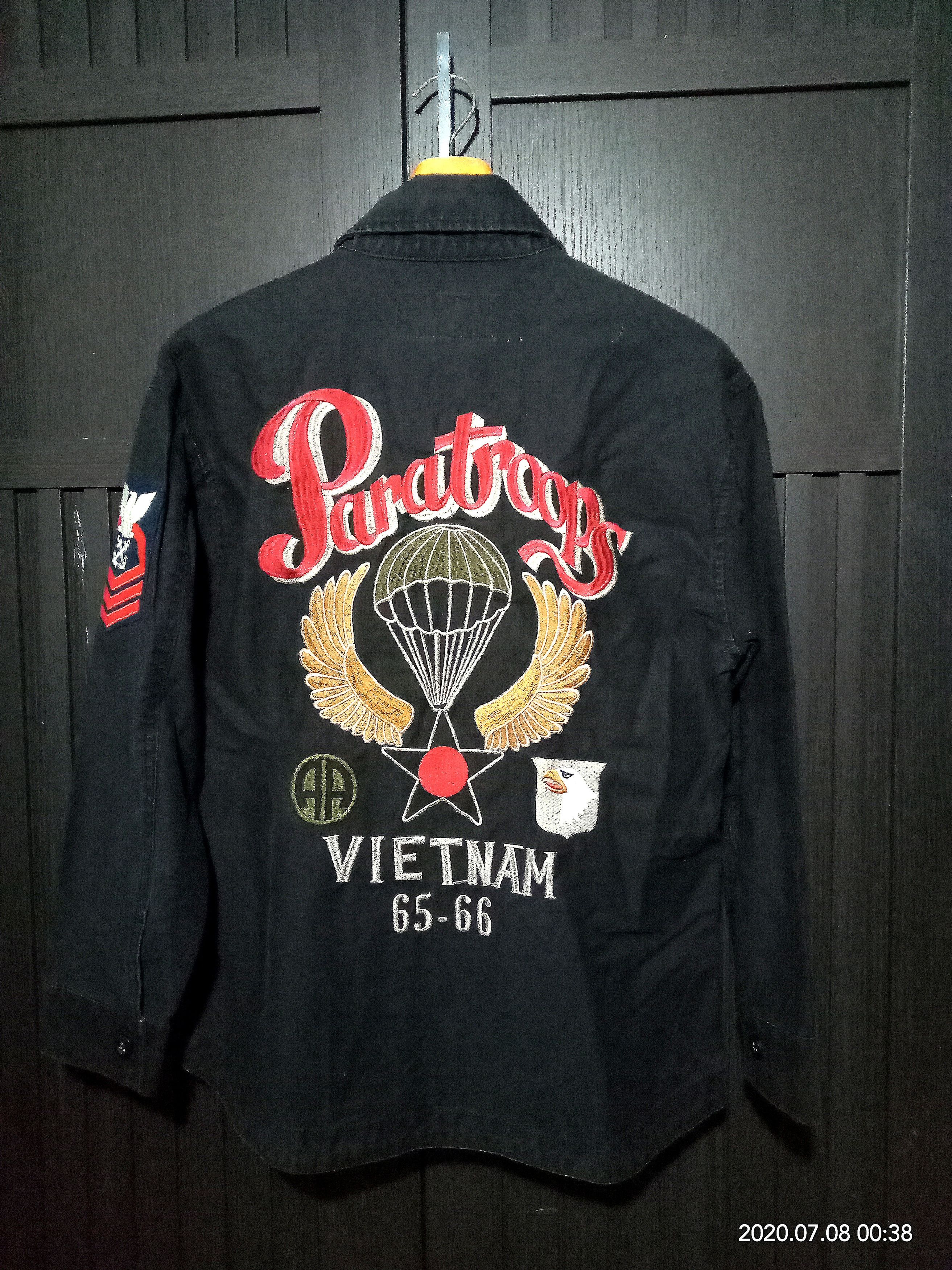 Avirex Vintage Avirex Paratroop Vietnam Embroidery Fashion WWI Size US S / EU 44-46 / 1 - 1 Thumbnail