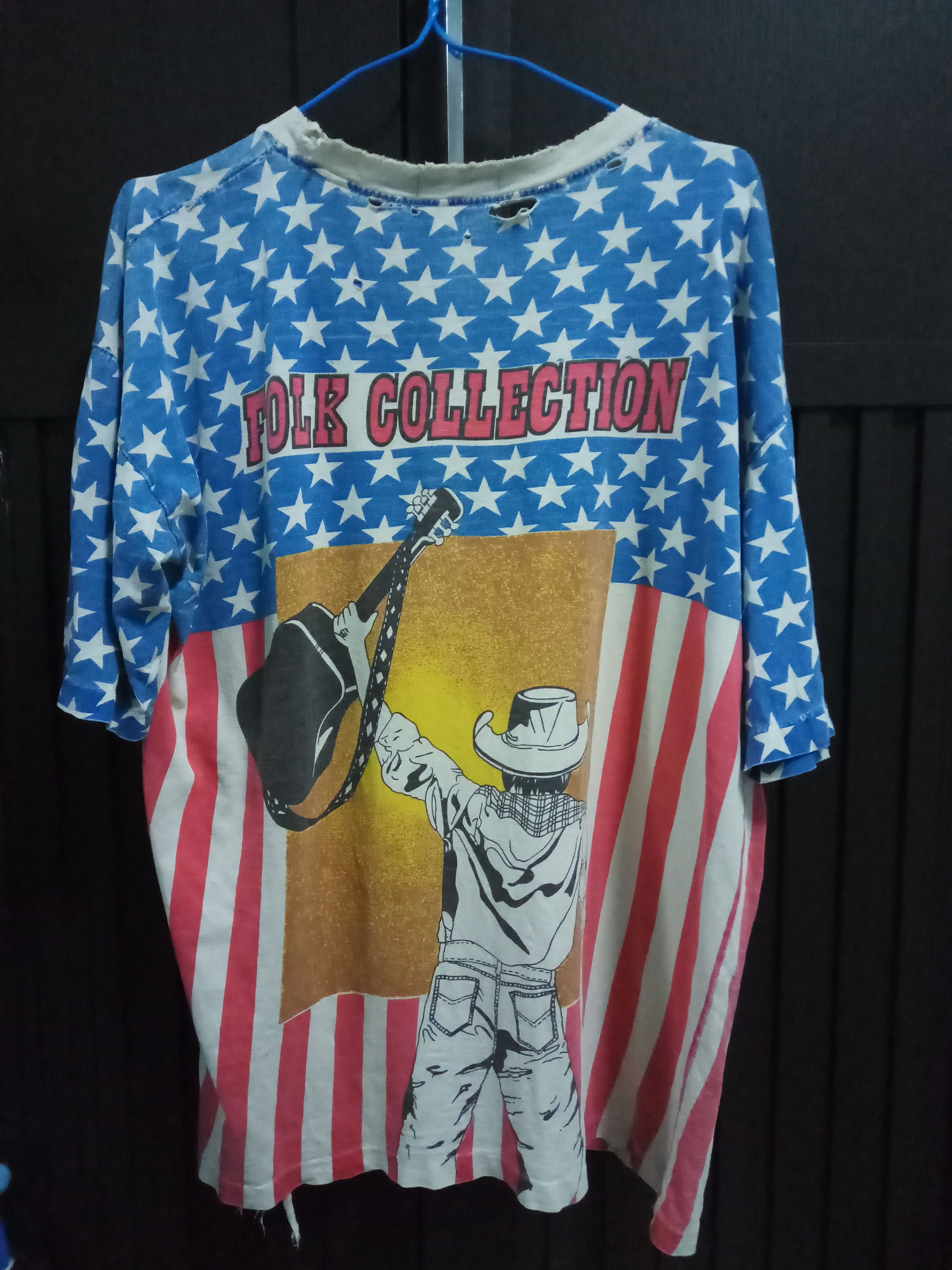 Band Tees Vintage 90s Waylon Jennings Classic Country Folk distressed Size US L / EU 52-54 / 3 - 9 Thumbnail