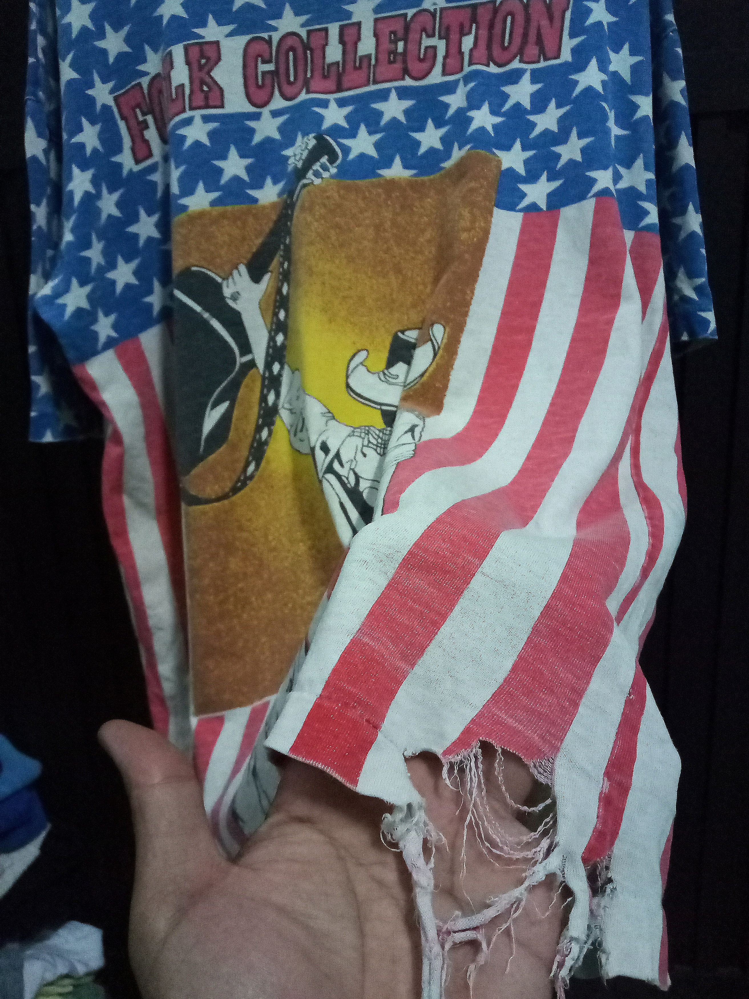 Band Tees Vintage 90s Waylon Jennings Classic Country Folk distressed Size US L / EU 52-54 / 3 - 4 Thumbnail