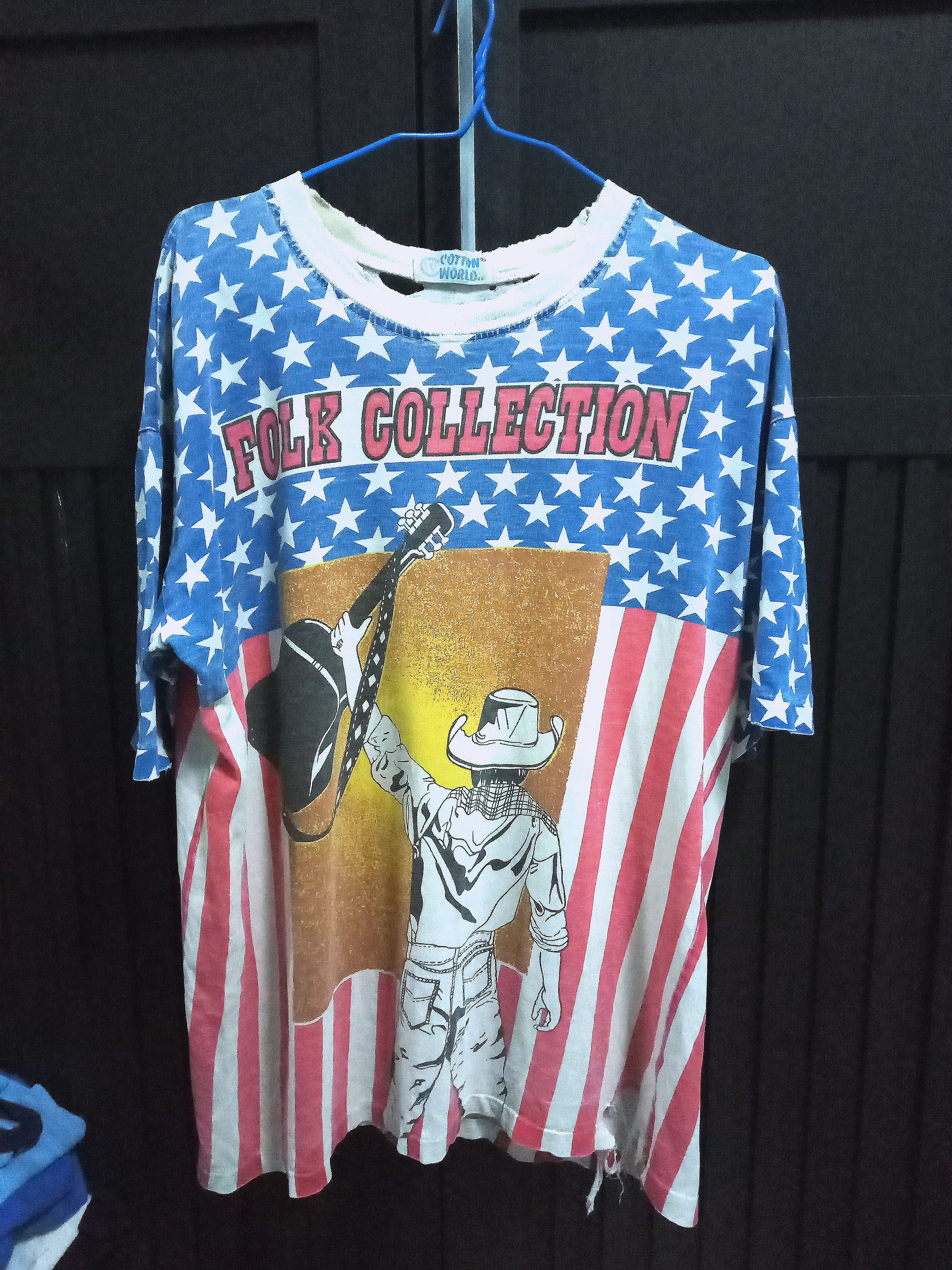 Band Tees Vintage 90s Waylon Jennings Classic Country Folk distressed Size US L / EU 52-54 / 3 - 1 Thumbnail