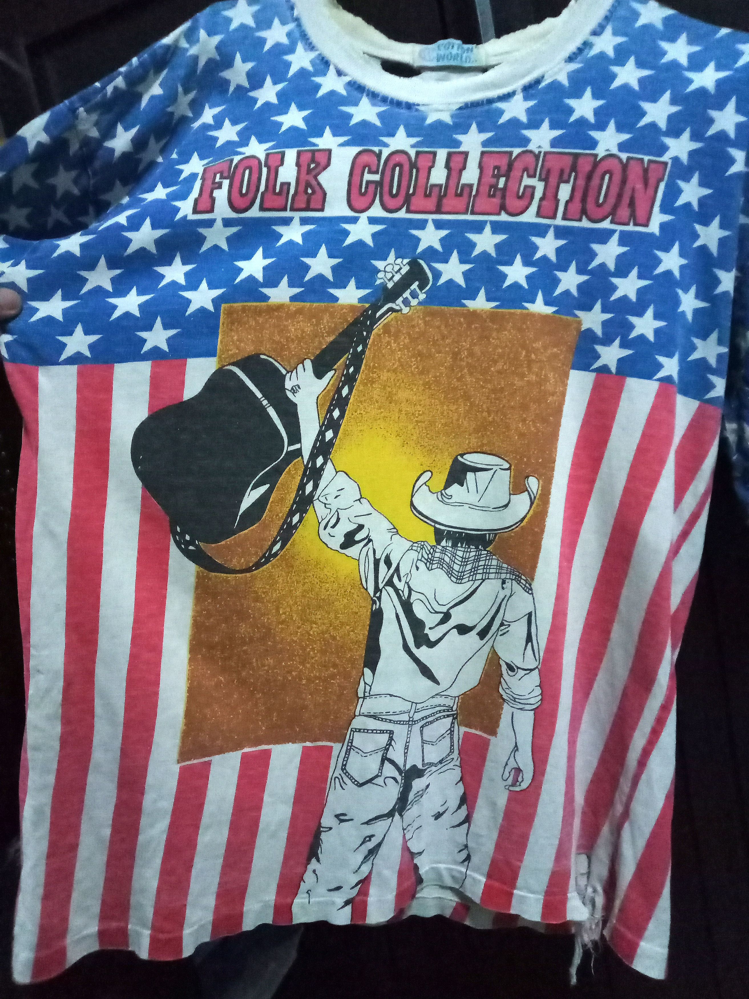 Band Tees Vintage 90s Waylon Jennings Classic Country Folk distressed Size US L / EU 52-54 / 3 - 2 Thumbnail