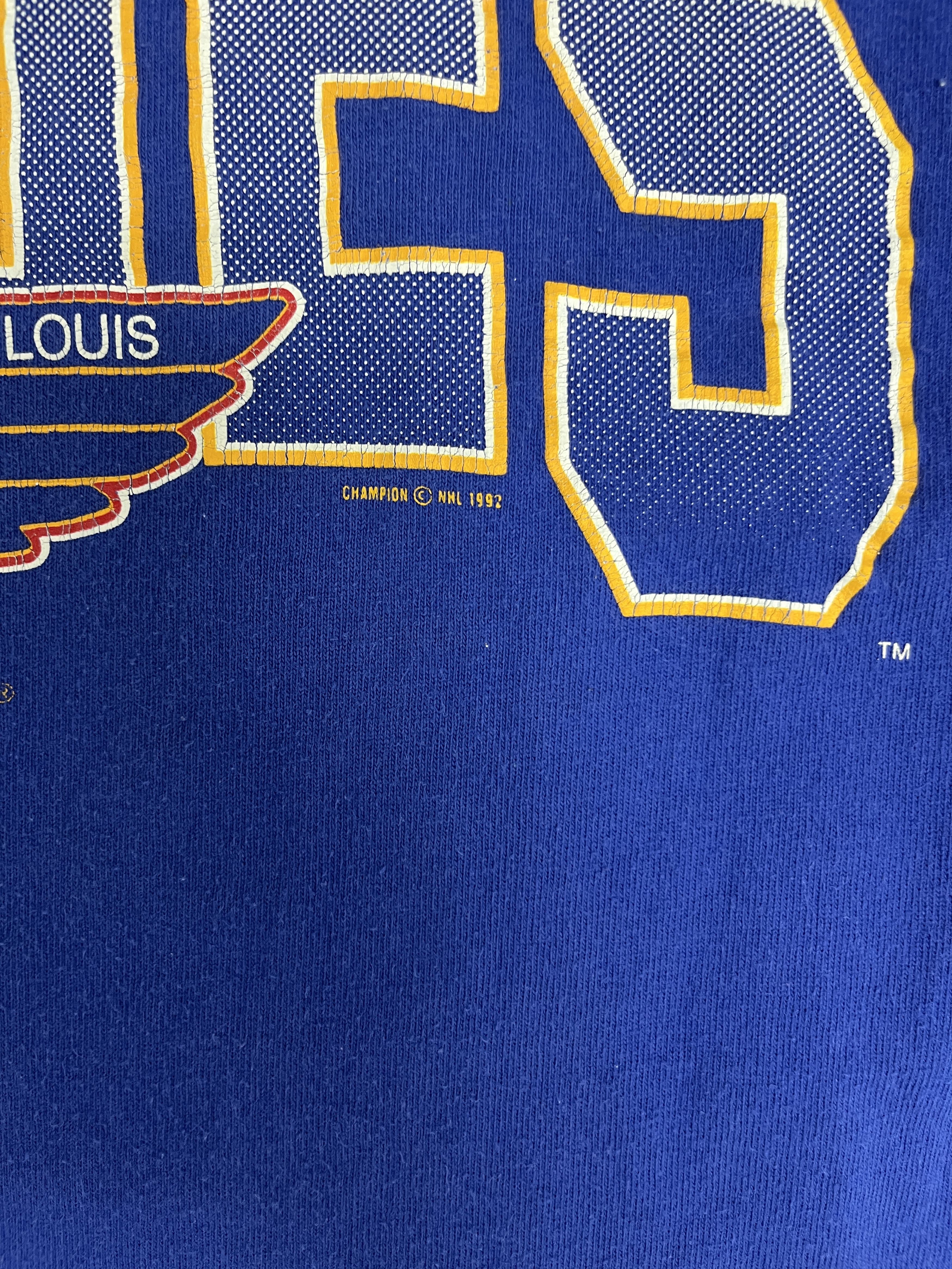 Champion × Vintage St. Louis Blues Vintage Made in USA T-Shirt Tee Size US XL / EU 56 / 4 - 3 Thumbnail