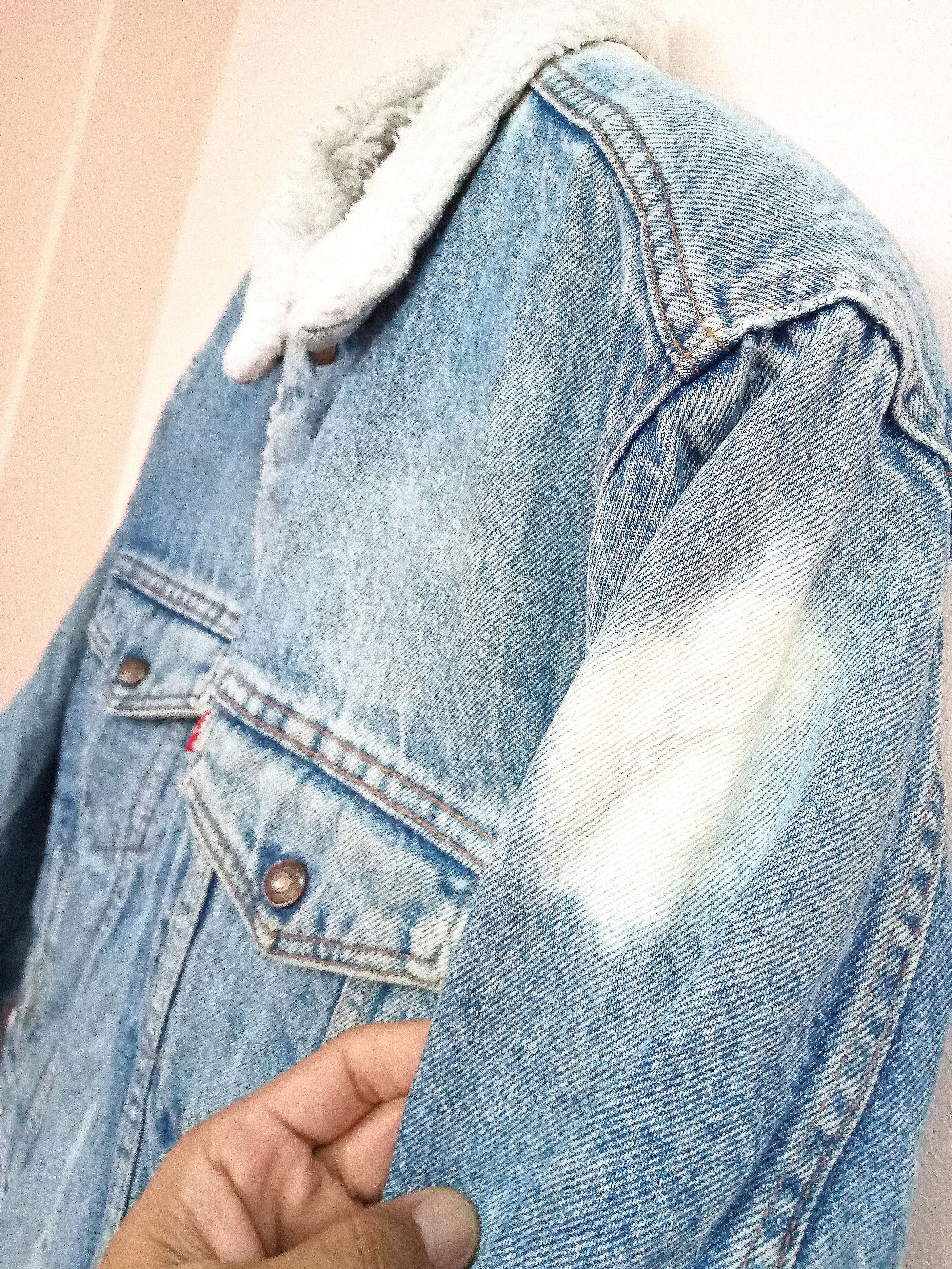 Levi's 90s Levi's San Francisco Sherpa Denim jacket Distressed Size US M / EU 48-50 / 2 - 10 Thumbnail