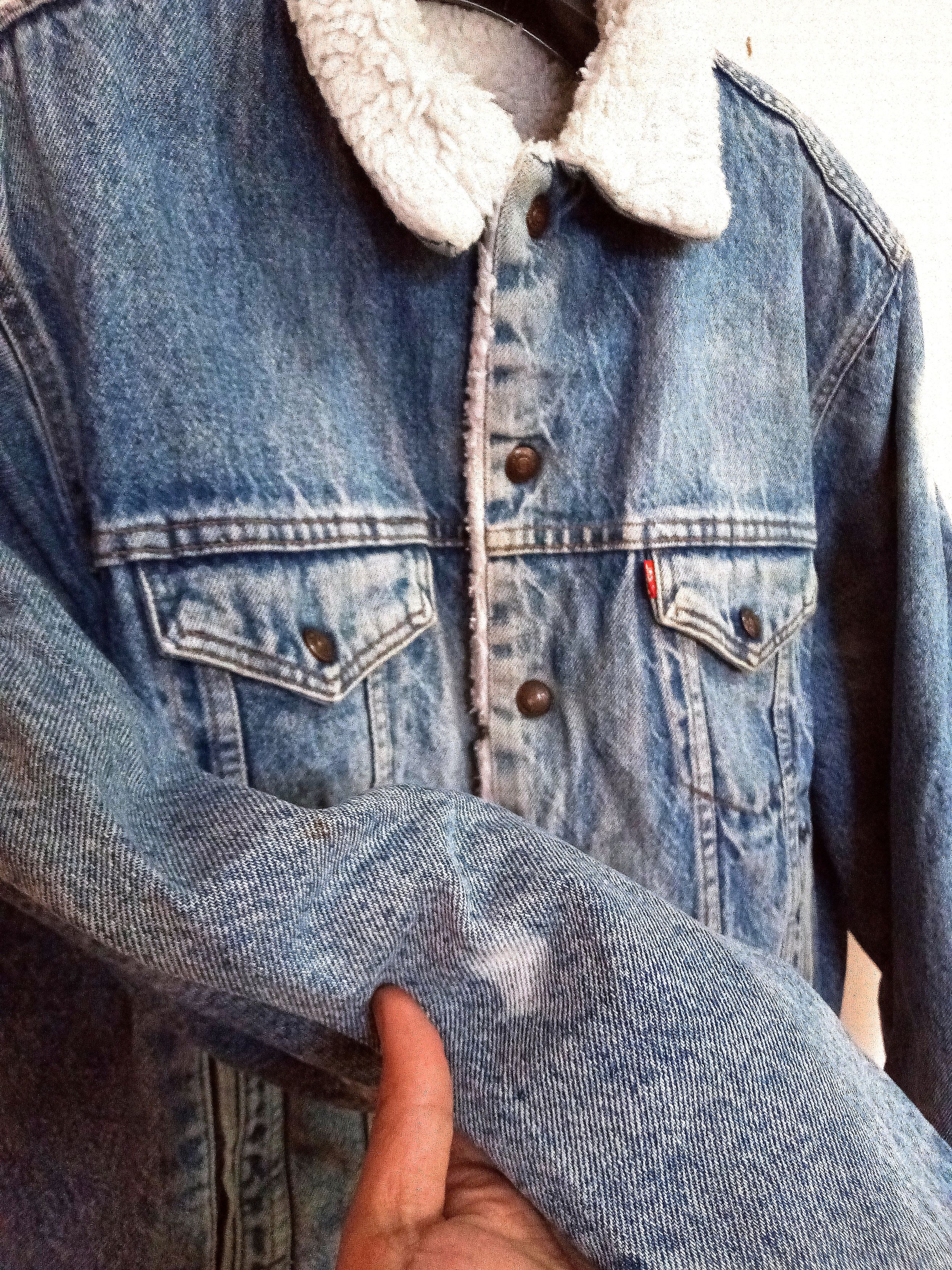 Levi's 90s Levi's San Francisco Sherpa Denim jacket Distressed Size US M / EU 48-50 / 2 - 11 Thumbnail