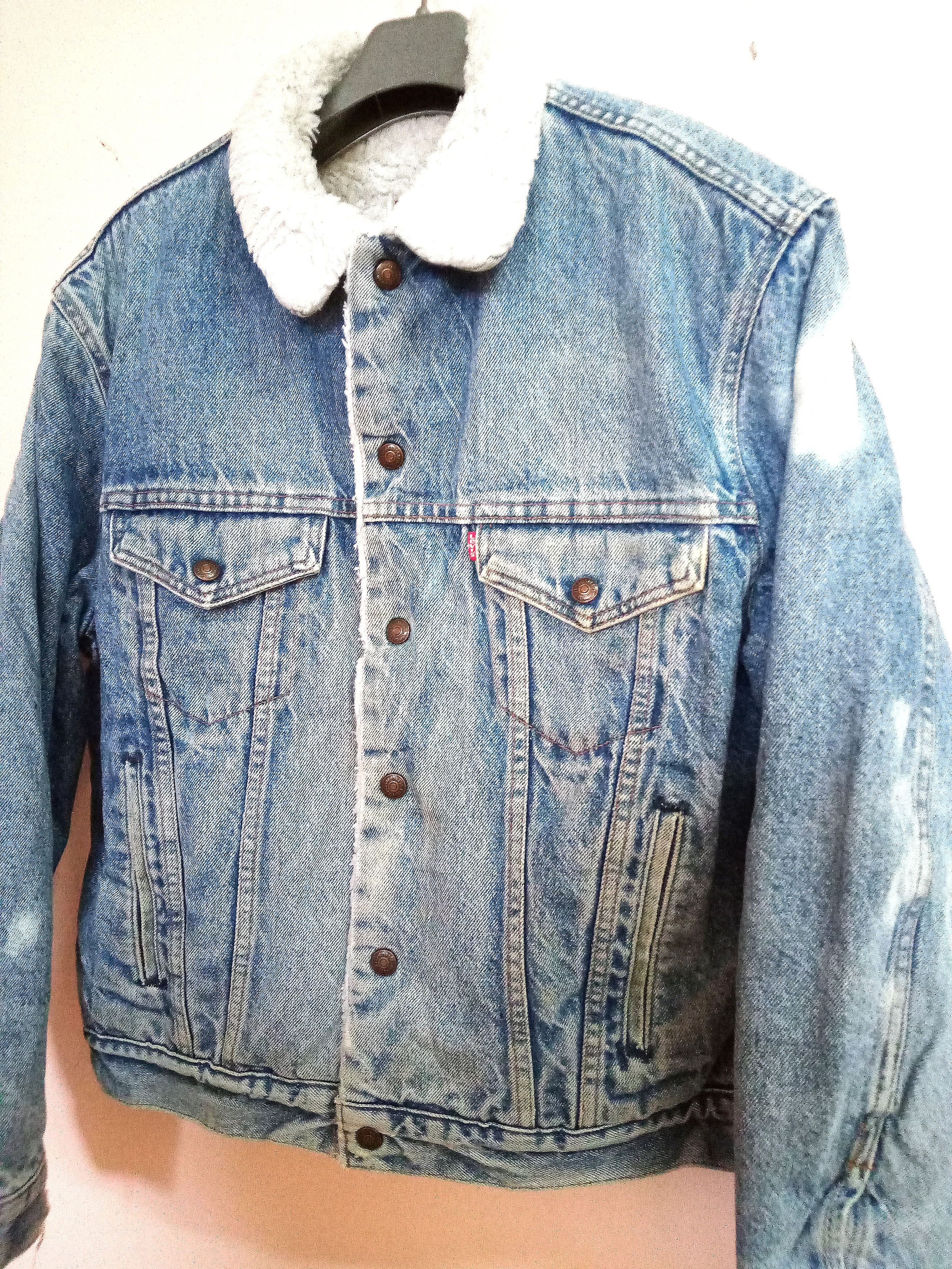 Levi's 90s Levi's San Francisco Sherpa Denim jacket Distressed Size US M / EU 48-50 / 2 - 7 Thumbnail