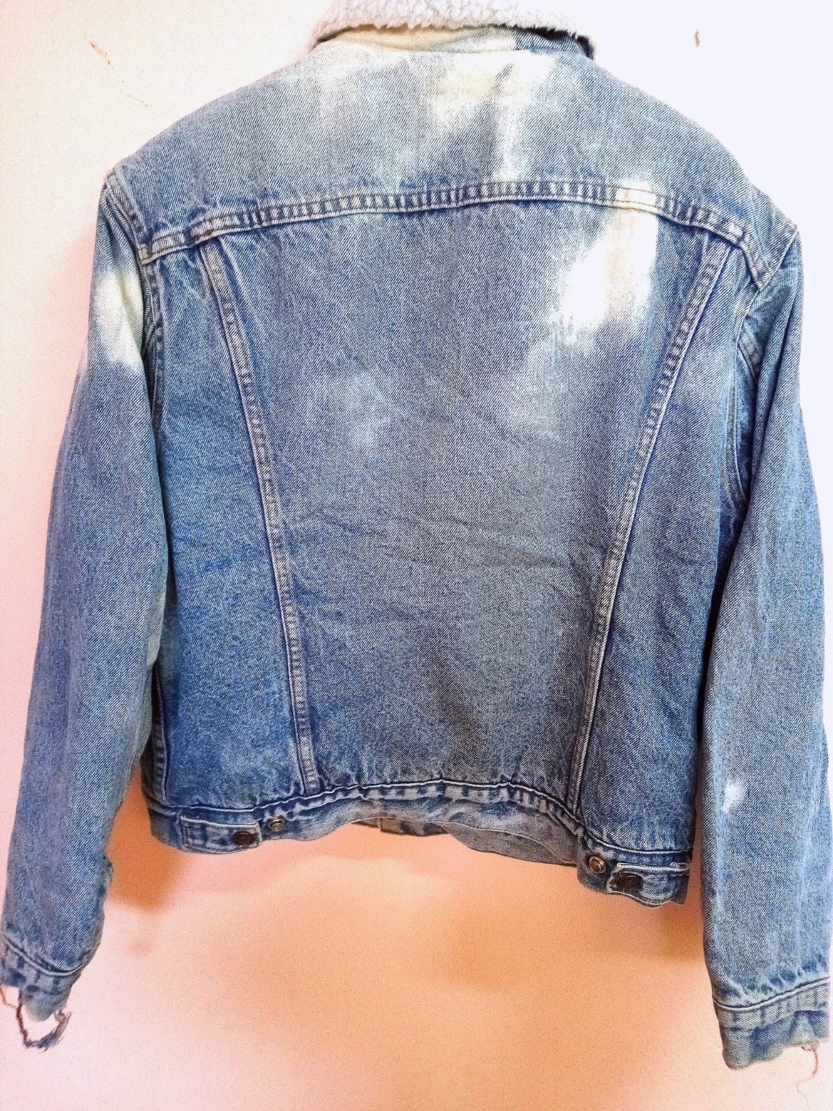 Levi's 90s Levi's San Francisco Sherpa Denim jacket Distressed Size US M / EU 48-50 / 2 - 15 Thumbnail