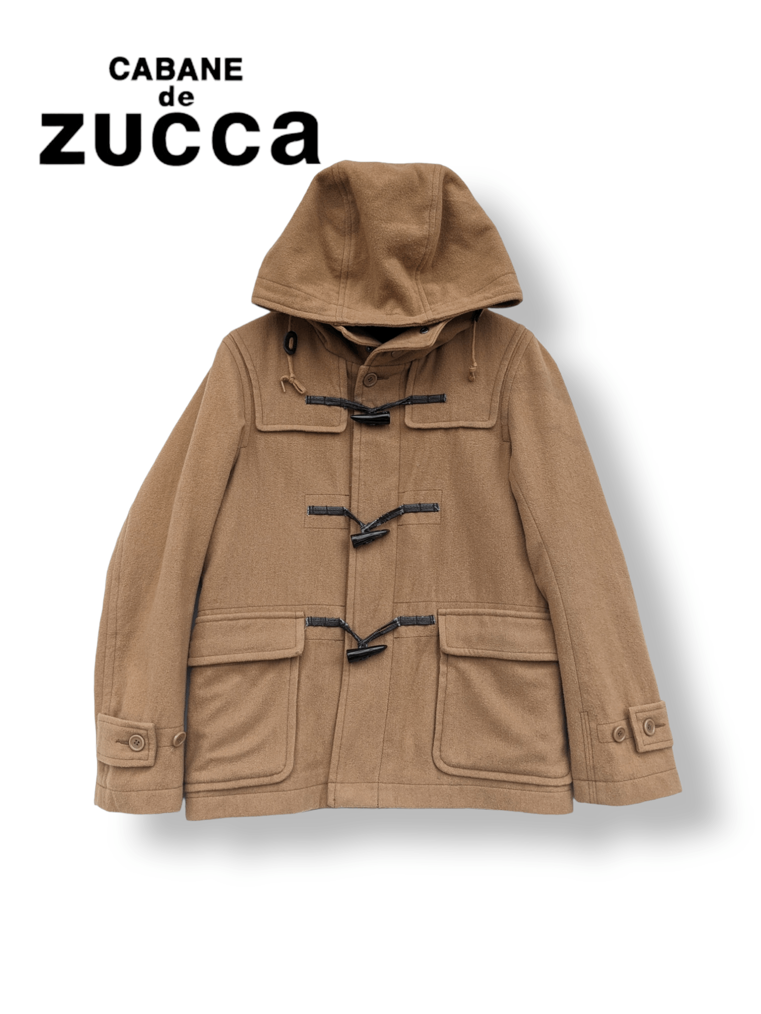 ジャケット・アウター CABANE de ZUCCa duffle coat L CABANE de ZUCCa Vintage Cabane De Zucca Hooded Duffle Jacket
