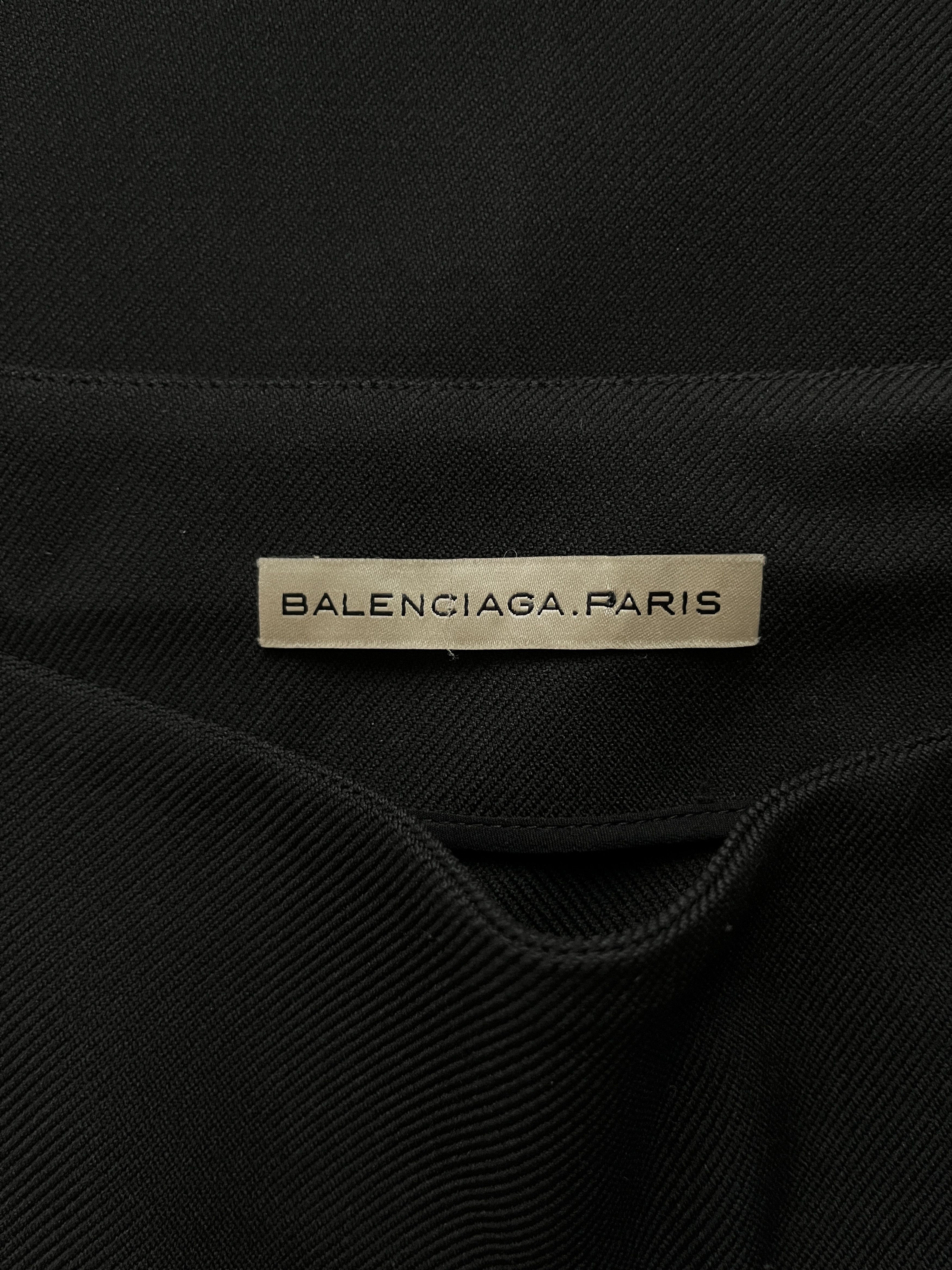 Balenciaga ⚡️QUICK SALE⚡️2009 Balenciaga Nicolas Ghesquière Black Skirt Size 28" / US 6 / IT 42 - 3 Thumbnail