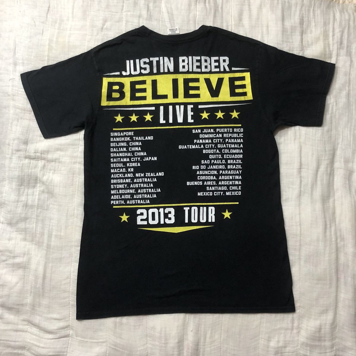 Band Tees Justin Bieber Tour T Shirt Size US M / EU 48-50 / 2 - 2 Thumbnail