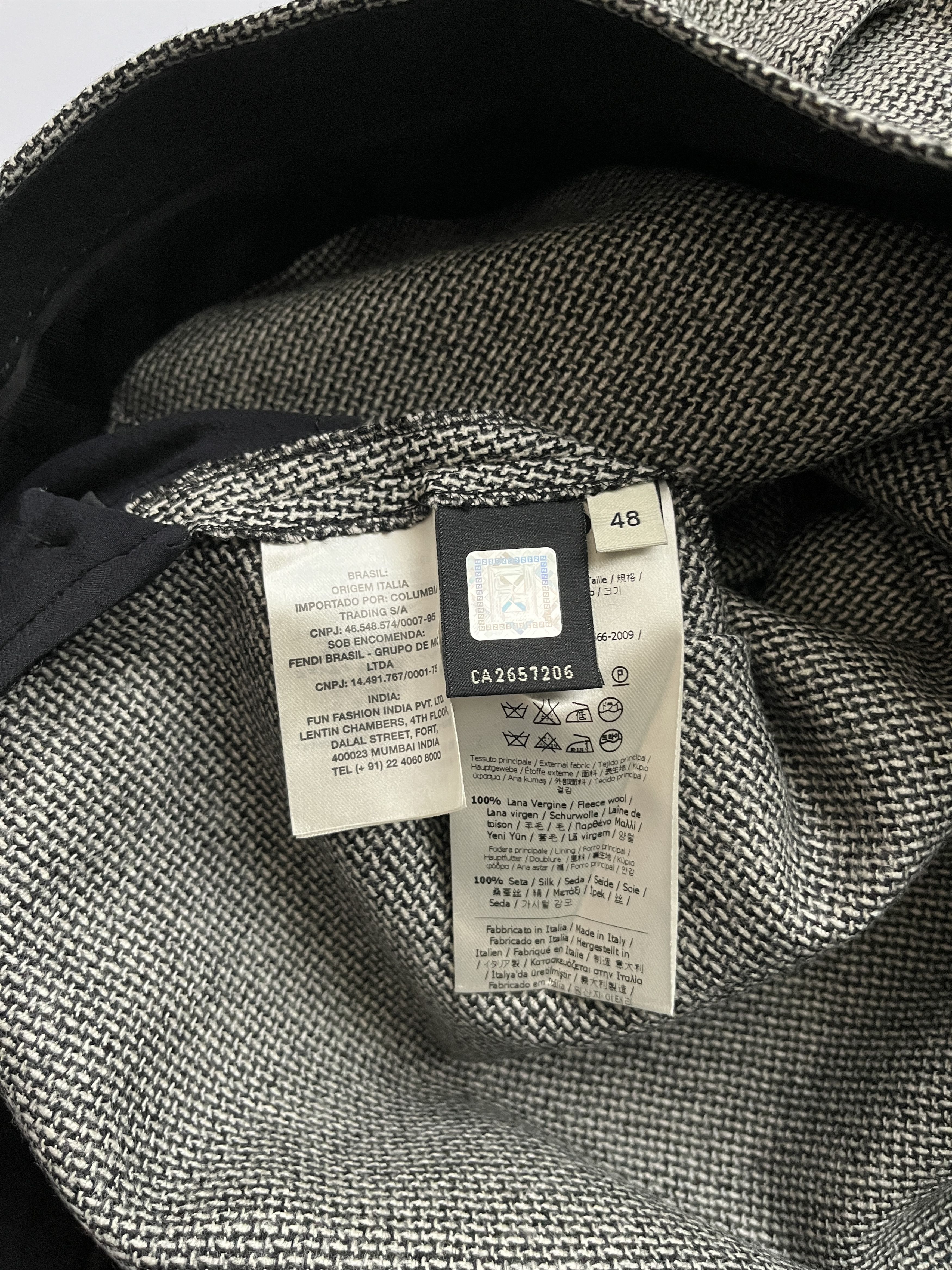 Fendi ⚡️QUICK SALE⚡️Fendi Black/White Patterned Pants Trousers Size 34" / US 12 / IT 48 - 4 Thumbnail