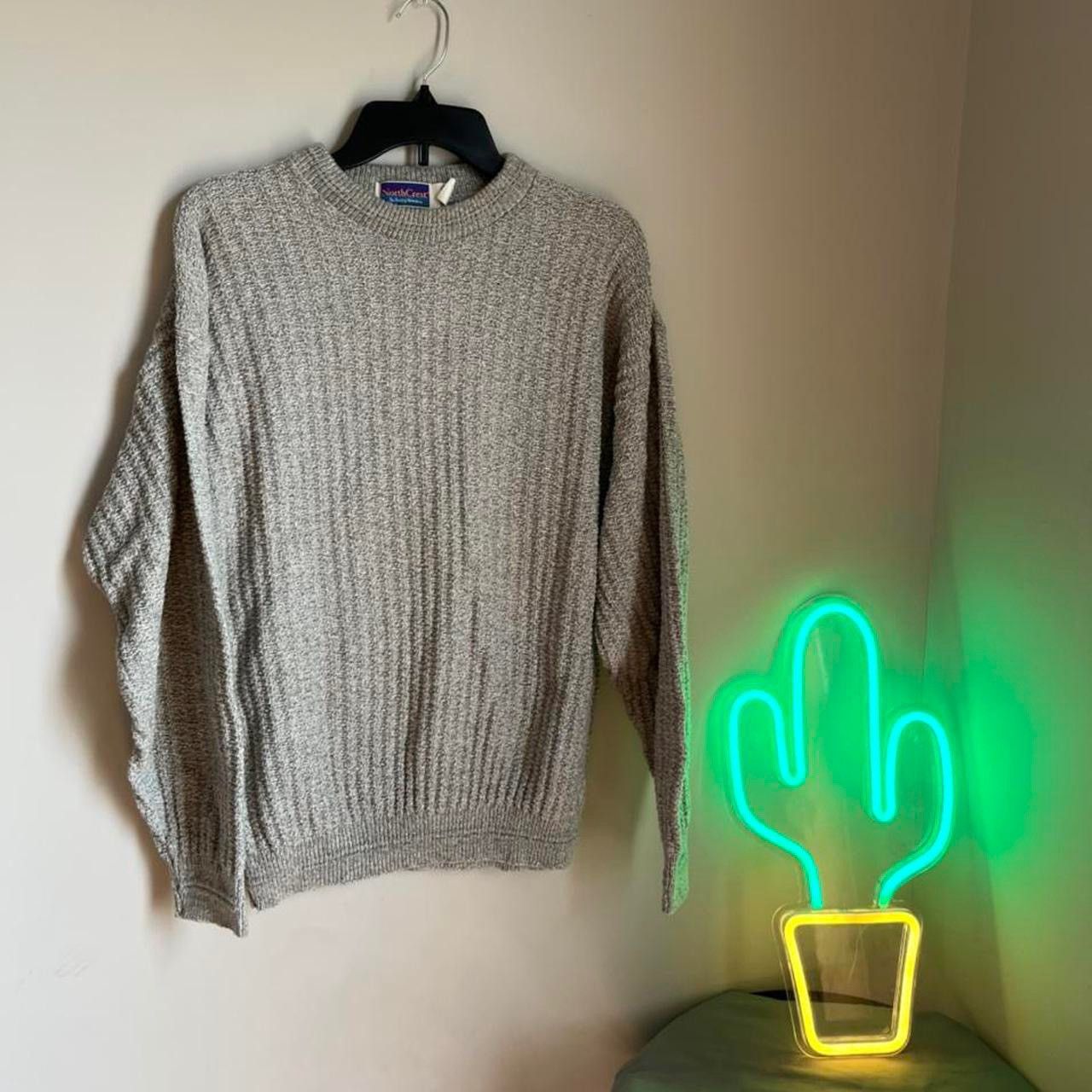 Vintage Vintage 90s Grey Sweater Size US M / EU 48-50 / 2 - 1 Thumbnail