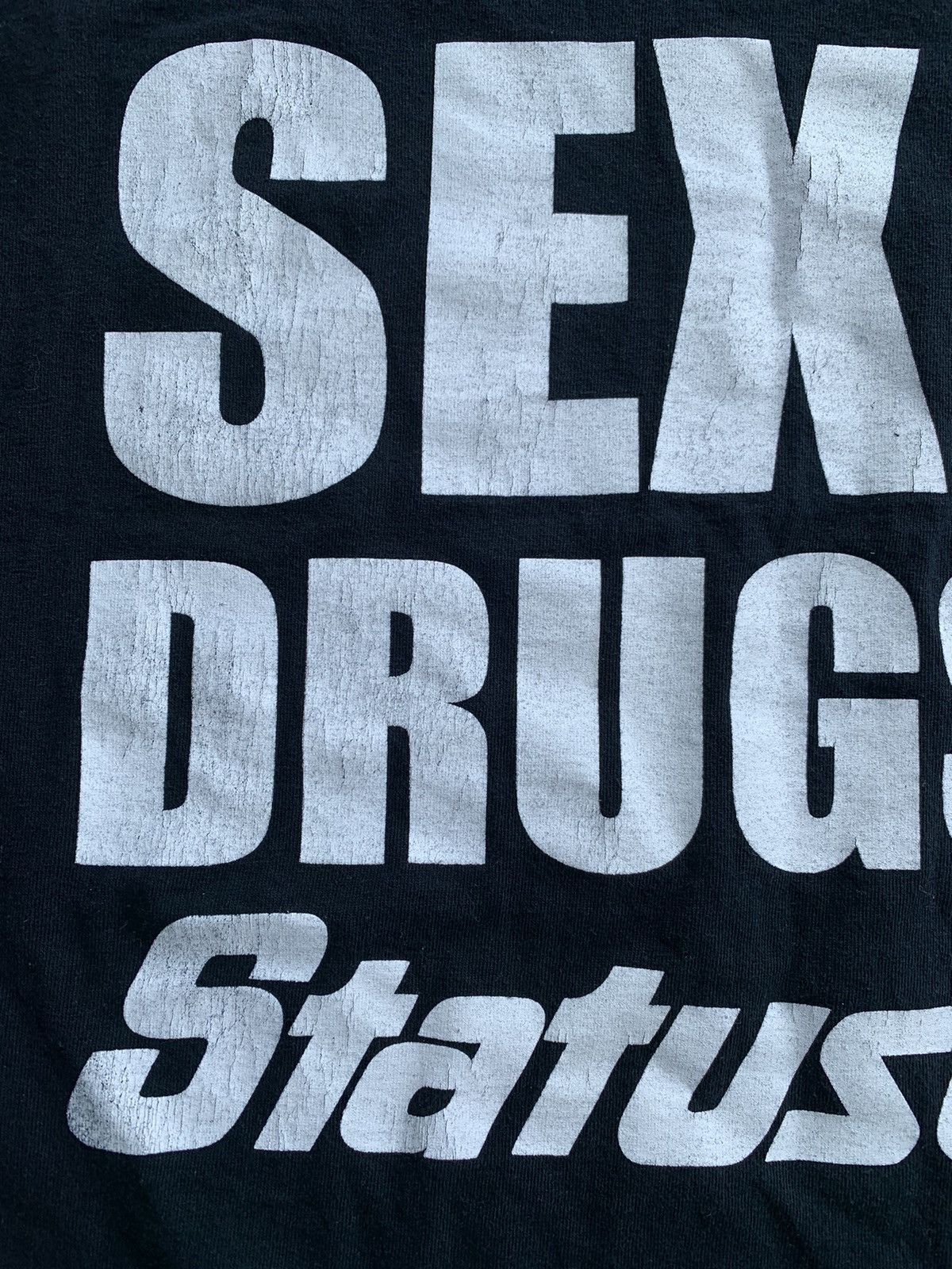 Band Tees × Vintage Vintage Y2K Humor Art Sex Drugs StatusQuo Tee Size US L / EU 52-54 / 3 - 2 Thumbnail