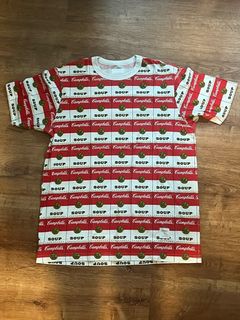 Vintage Supreme Supream Ganz T-Shirt Big Logo Men Size M Red