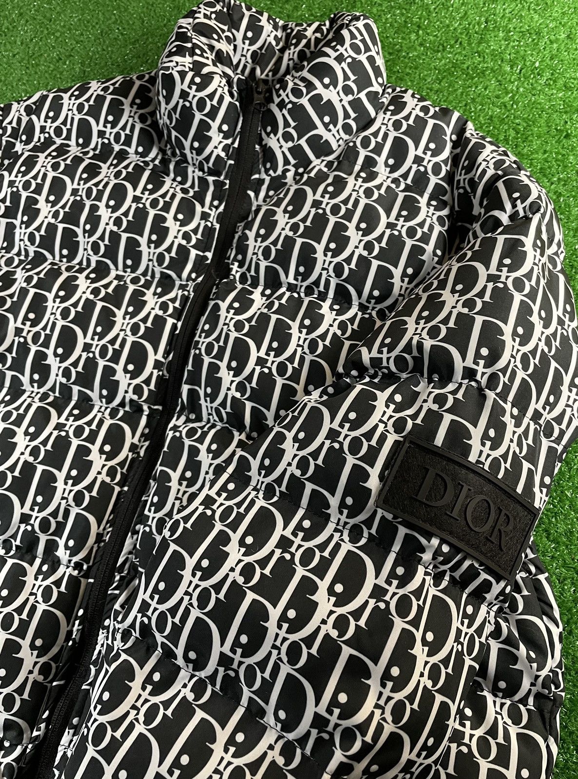 Vintage Vintage 90s Dior Monogram Bootleg Puffer XL Jacket Black 