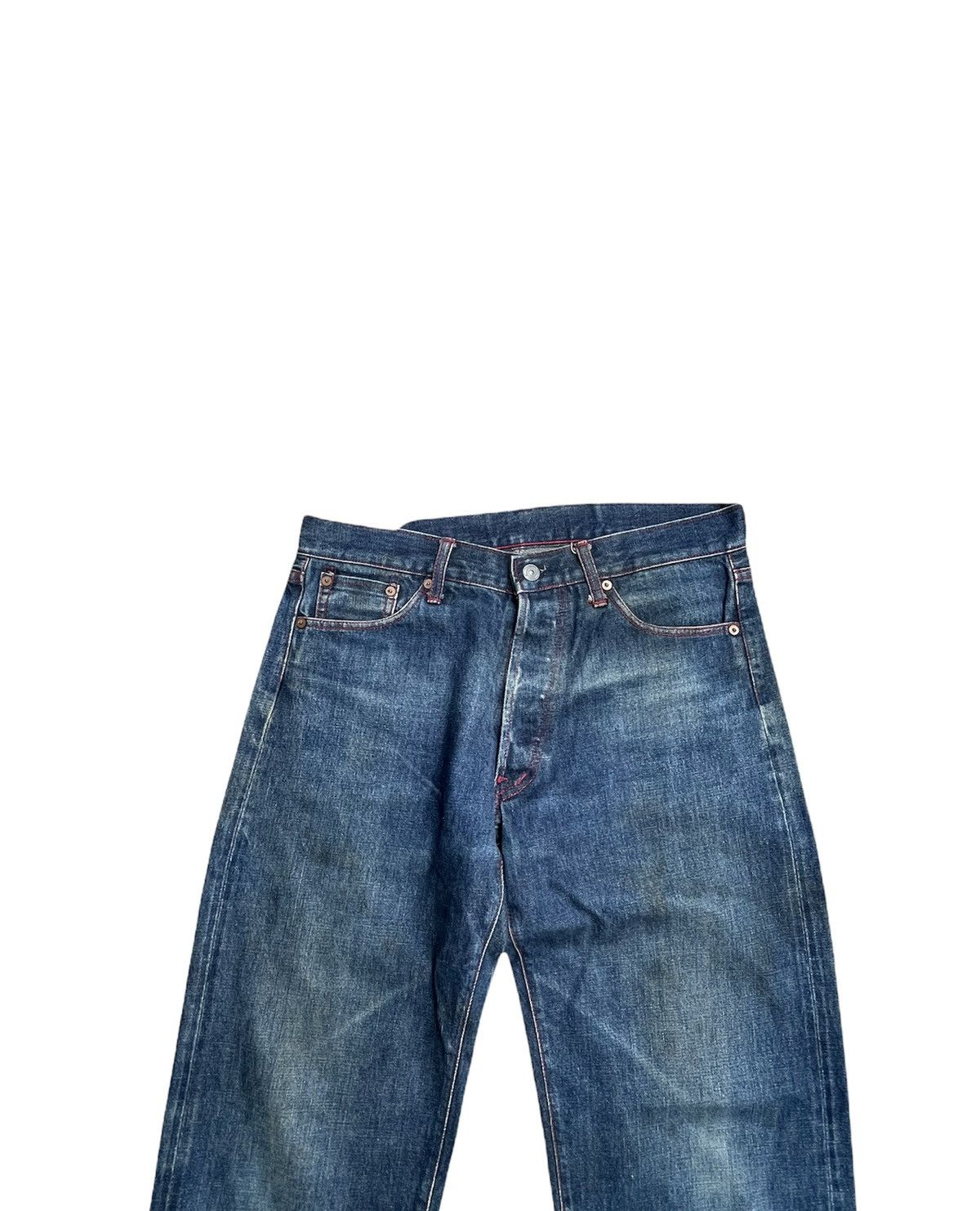 If Six Was Nine × Japanese Brand × Vintage Unknown Brand Vintage Selvedge Redline Denim Size US 34 / EU 50 - 11 Thumbnail