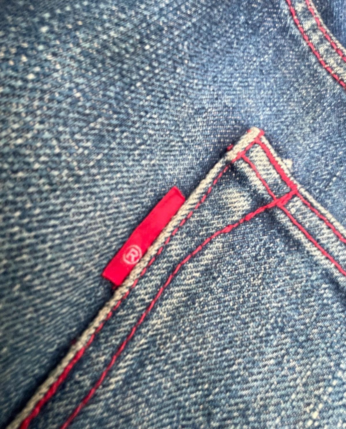 If Six Was Nine × Japanese Brand × Vintage Unknown Brand Vintage Selvedge Redline Denim Size US 34 / EU 50 - 7 Thumbnail