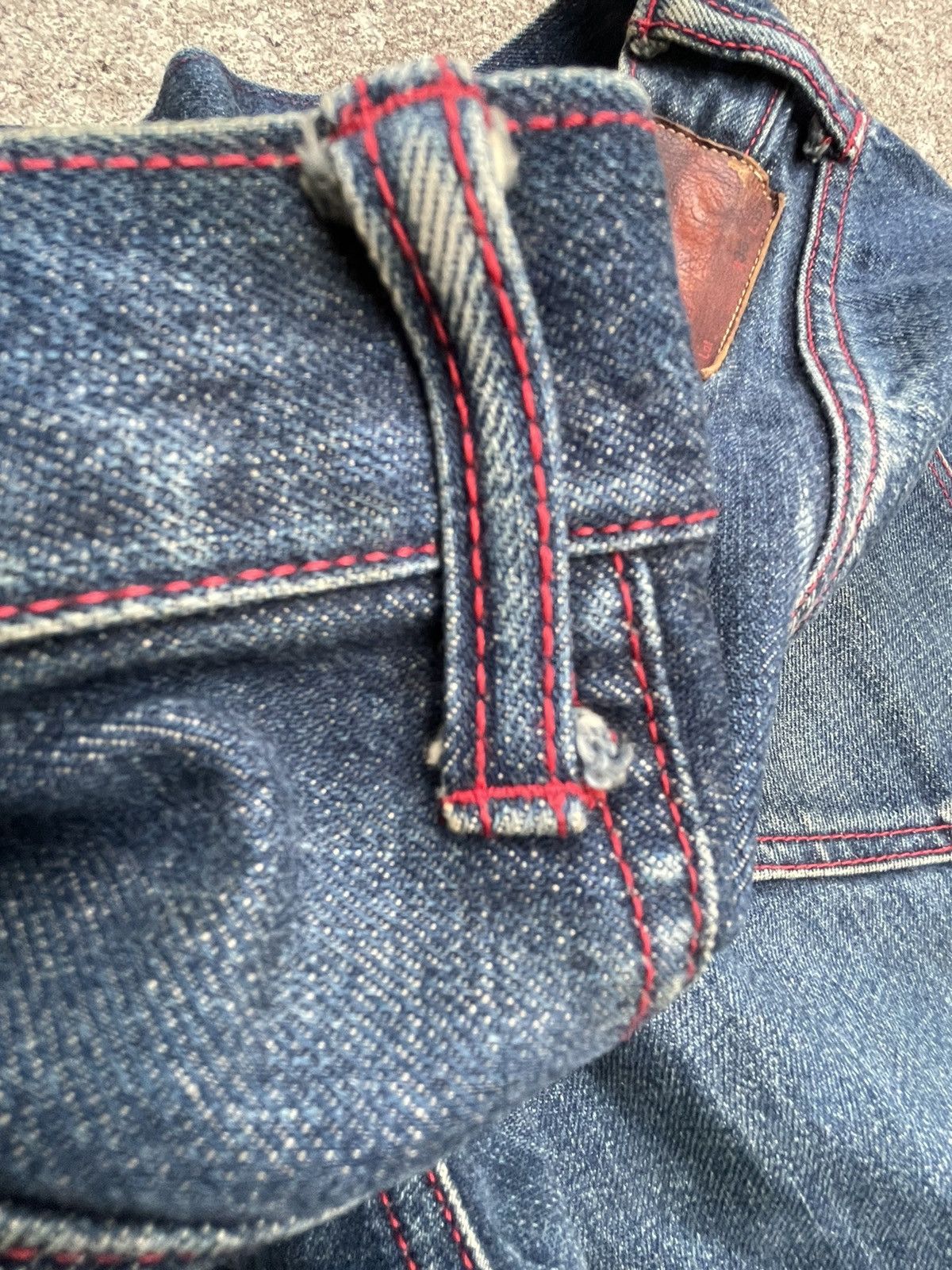 If Six Was Nine × Japanese Brand × Vintage Unknown Brand Vintage Selvedge Redline Denim Size US 34 / EU 50 - 15 Thumbnail
