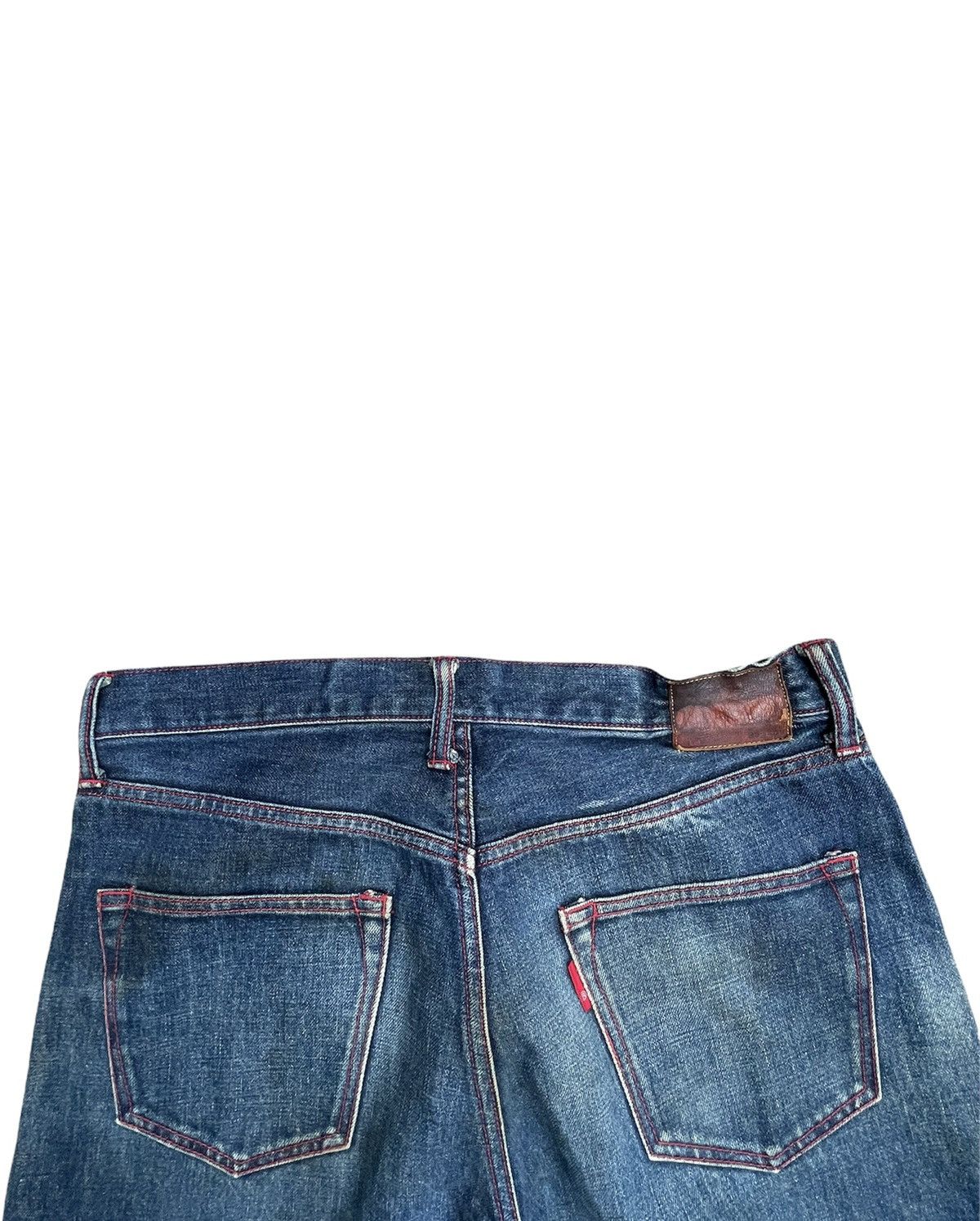 If Six Was Nine × Japanese Brand × Vintage Unknown Brand Vintage Selvedge Redline Denim Size US 34 / EU 50 - 14 Thumbnail