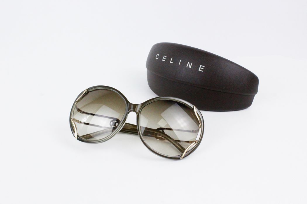 Vintage Vintage Celine Paris Logo Gold Sunglasses Y2K Grailed