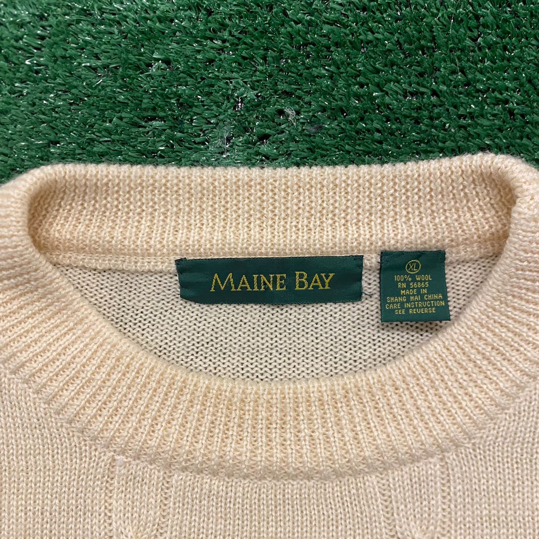 Vintage Cable Knit Vintage Crewneck Wool Sweater Size US XL / EU 56 / 4 - 3 Thumbnail