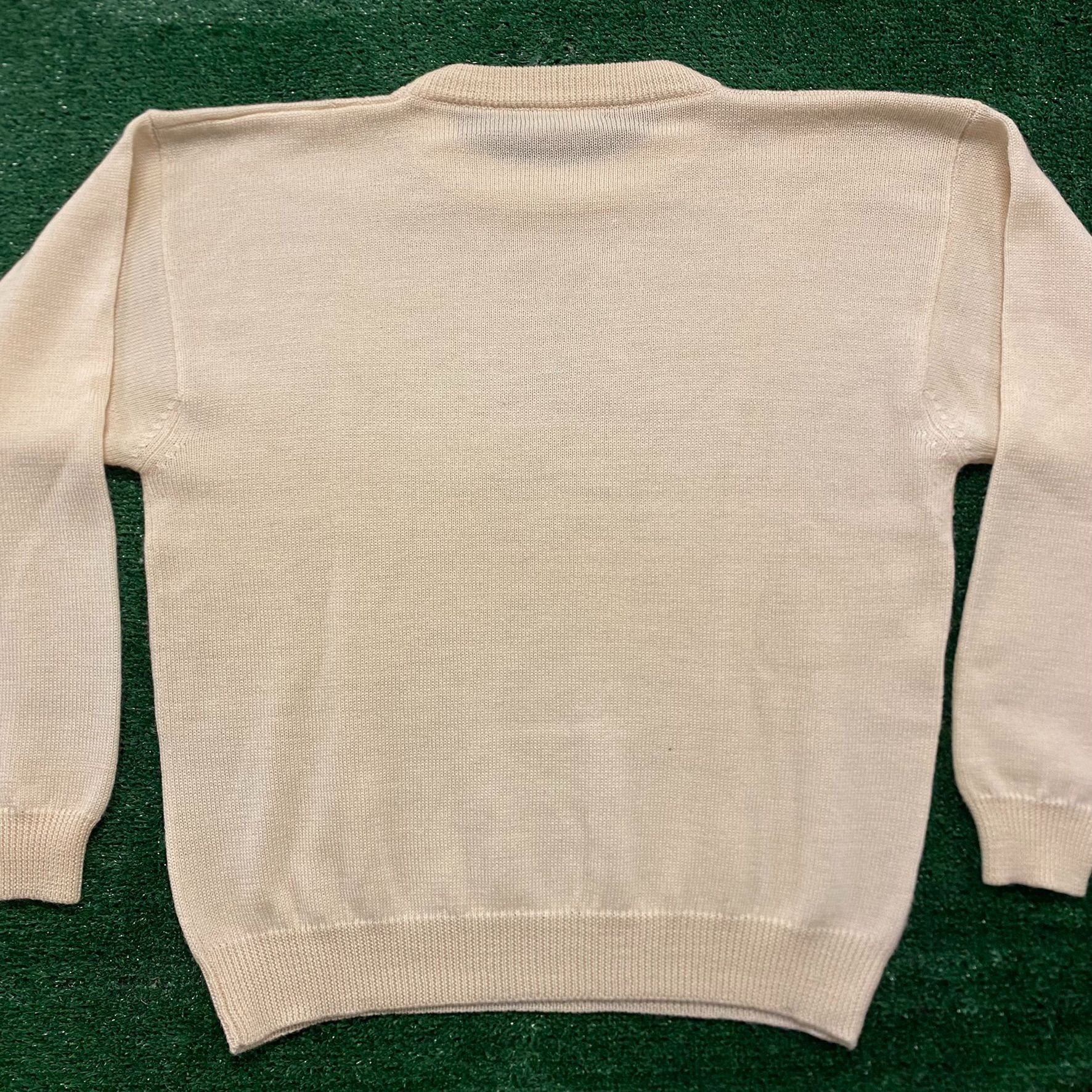 Vintage Cable Knit Vintage Crewneck Wool Sweater Size US XL / EU 56 / 4 - 4 Thumbnail