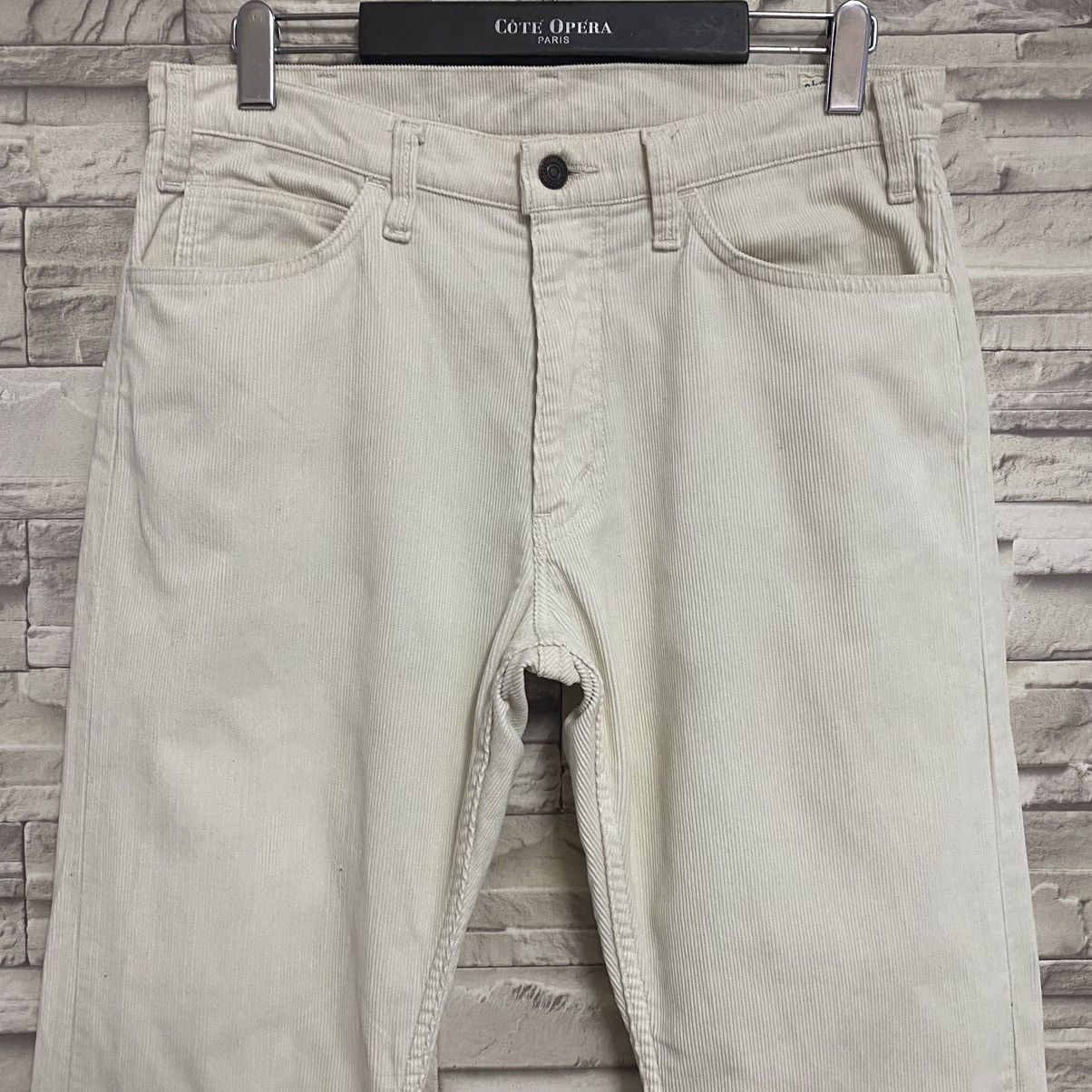 Orslow Orslow White Corduroy Jeans Size US 32 / EU 48 - 4 Thumbnail