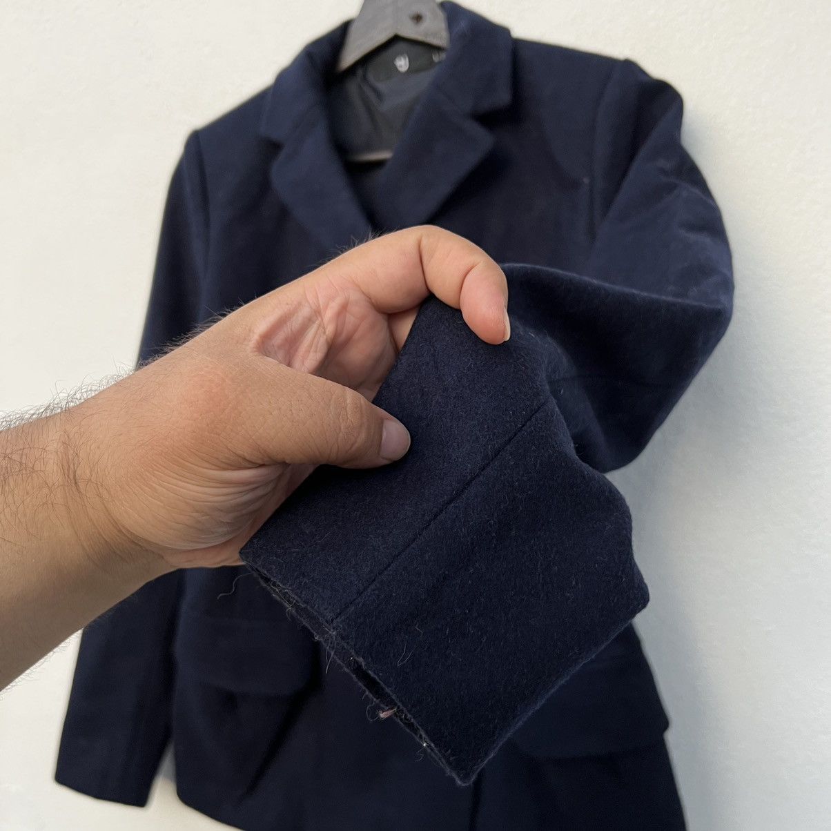 Japanese Brand BLACK WOOL JACKET DOUBLE BREAST UNIQLO J+ JILL SANDER Size L / US 10 / IT 46 - 6 Thumbnail