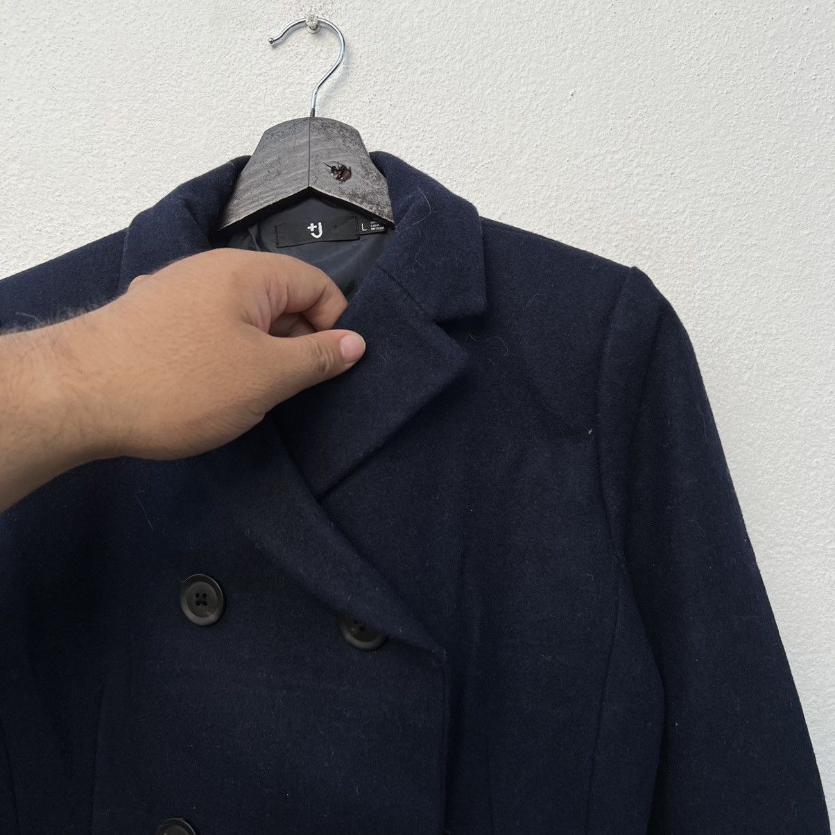 Japanese Brand BLACK WOOL JACKET DOUBLE BREAST UNIQLO J+ JILL SANDER Size L / US 10 / IT 46 - 5 Thumbnail