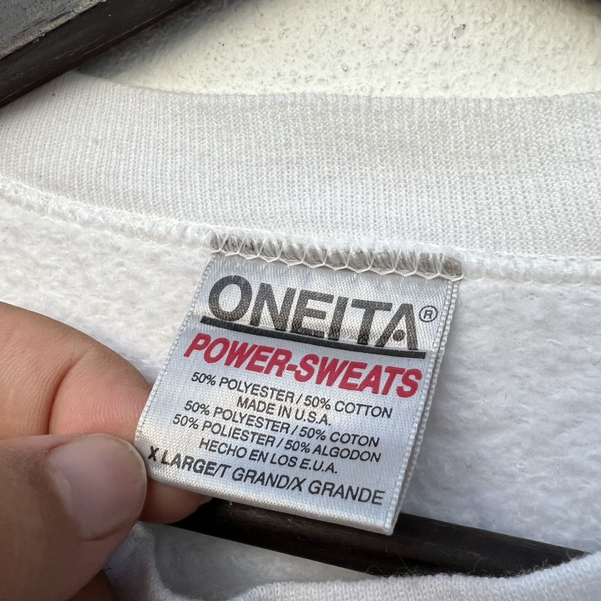 Japanese Brand VINTAGE ONEITA THE TASTE OF ITALY BIG LOGO SWEATSHIRT Size US XL / EU 56 / 4 - 8 Thumbnail