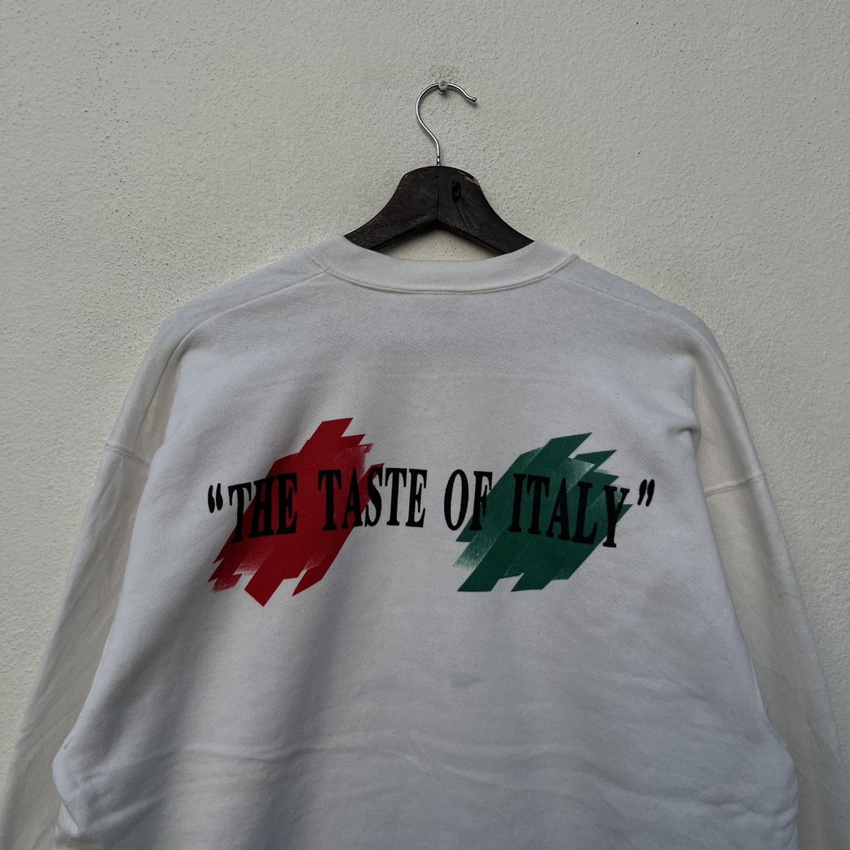 Japanese Brand VINTAGE ONEITA THE TASTE OF ITALY BIG LOGO SWEATSHIRT Size US XL / EU 56 / 4 - 7 Thumbnail